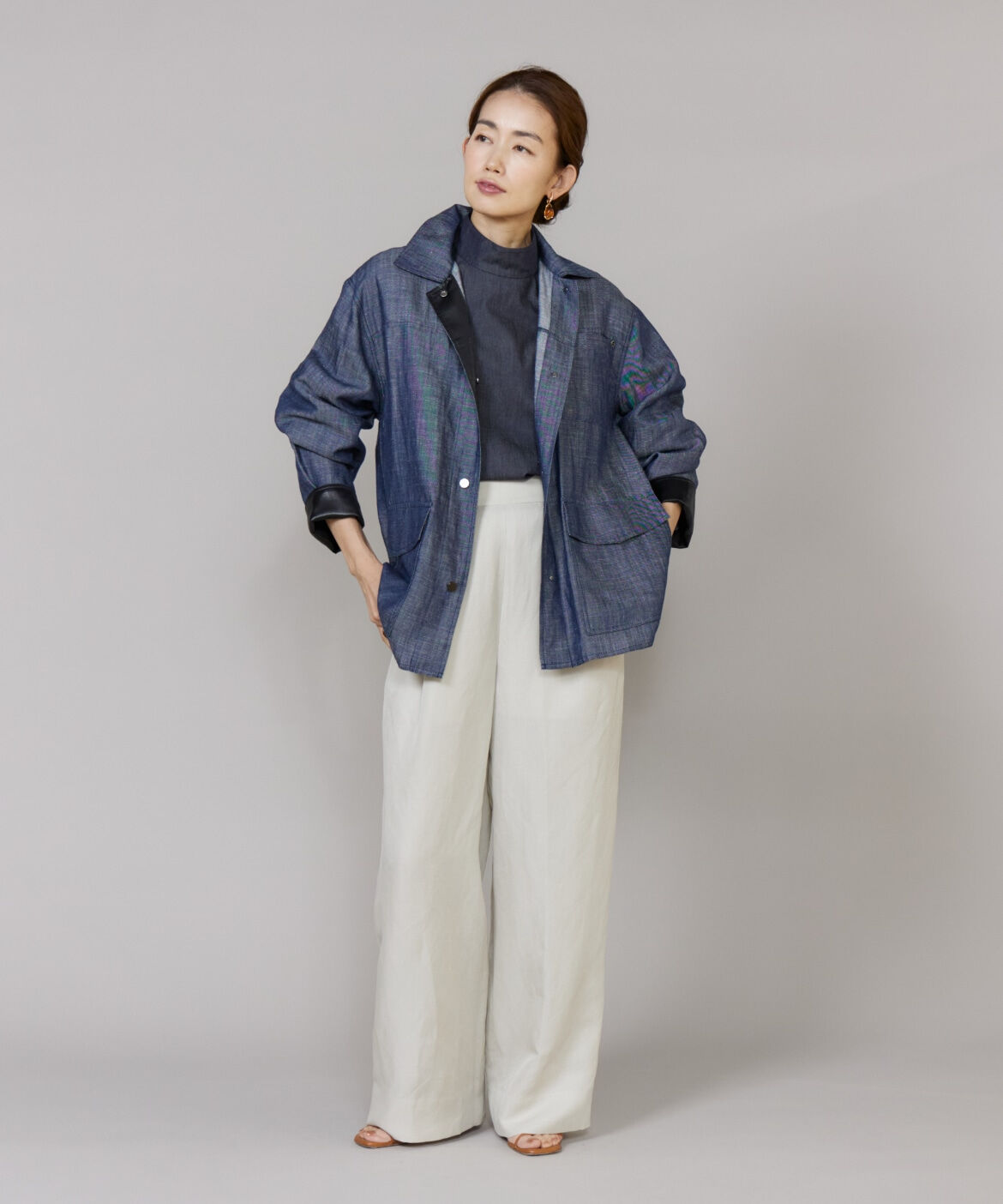 Le Souk「ﾀｯｸﾜｲﾄﾞﾊﾟﾝﾂ |上品な表情と快適な穿き心地を叶える美ｼﾙｴ  」|その他|