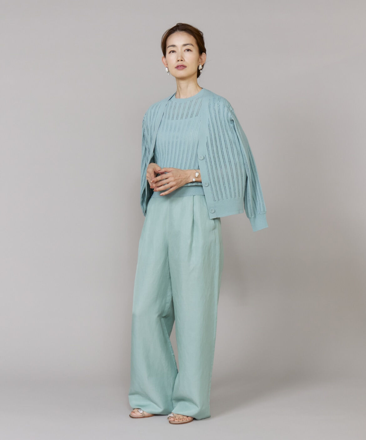 Le Souk「ﾀｯｸﾜｲﾄﾞﾊﾟﾝﾂ |上品な表情と快適な穿き心地を叶える美ｼﾙｴ  」|その他|