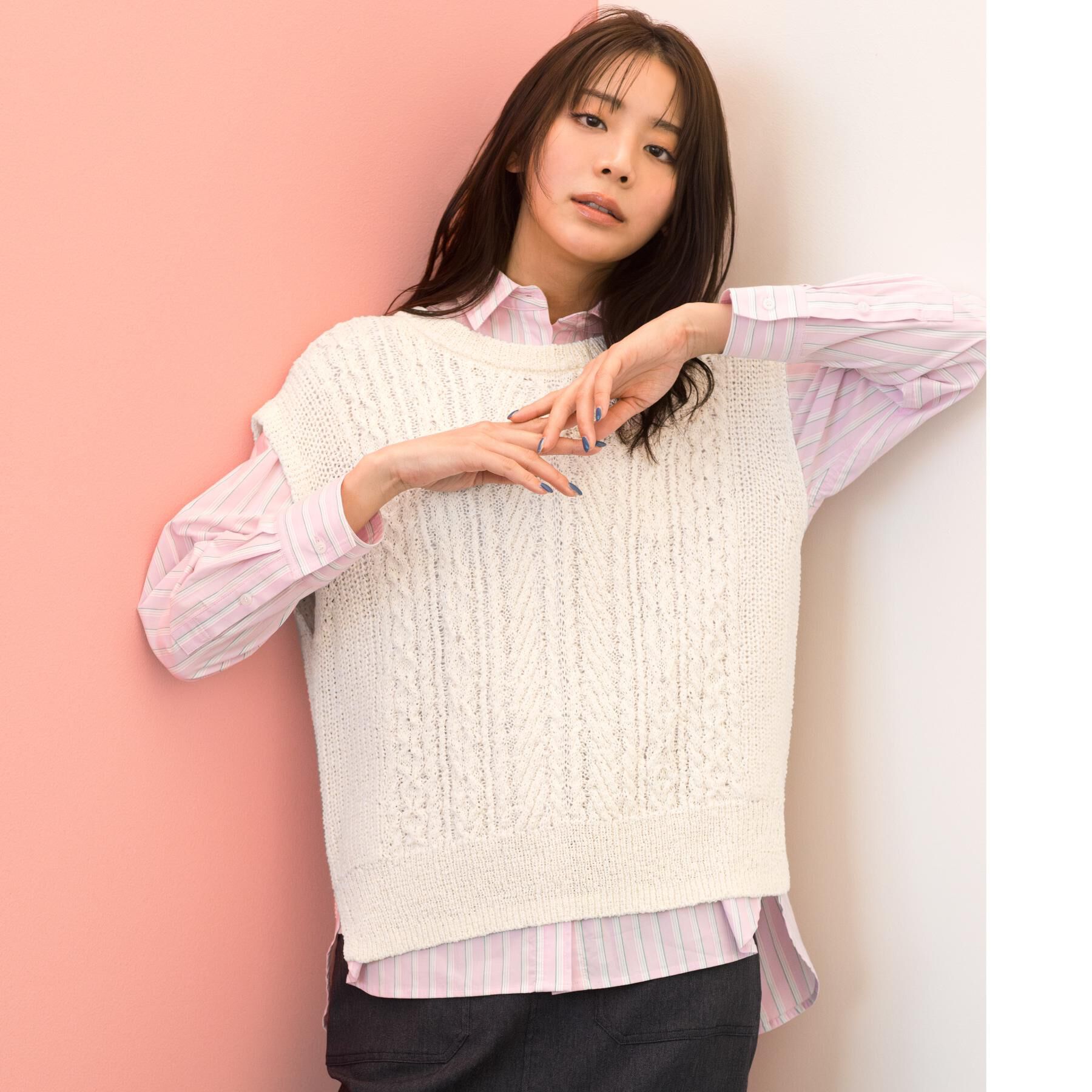 grove「羽織としても大活躍！驚きの伸びを備えたコットンナイロンストレッチシャツ」|シャツ・ブラウス|