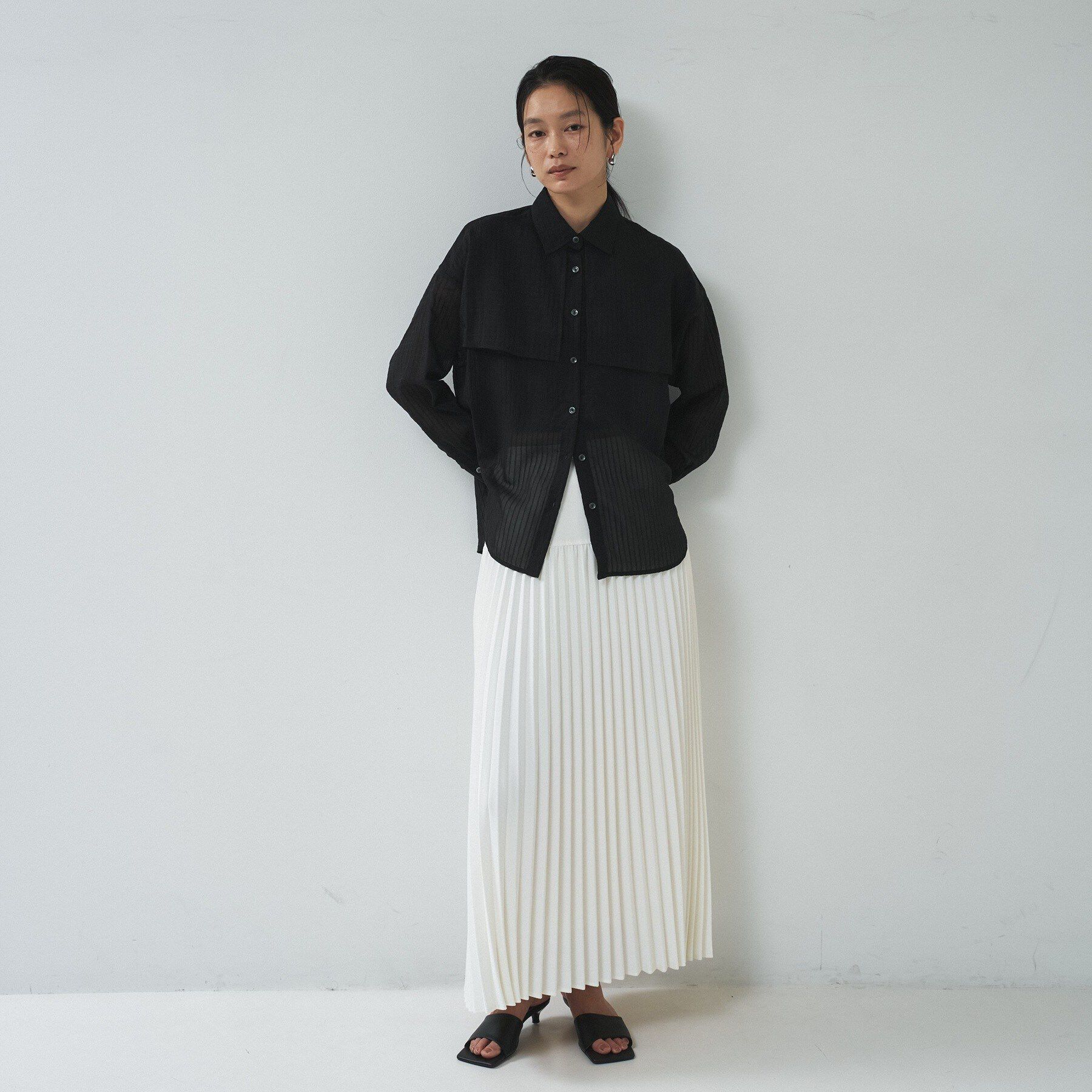 GALLEST「【接触冷感】ファインシアーブラウス」|シャツ・ブラウス|