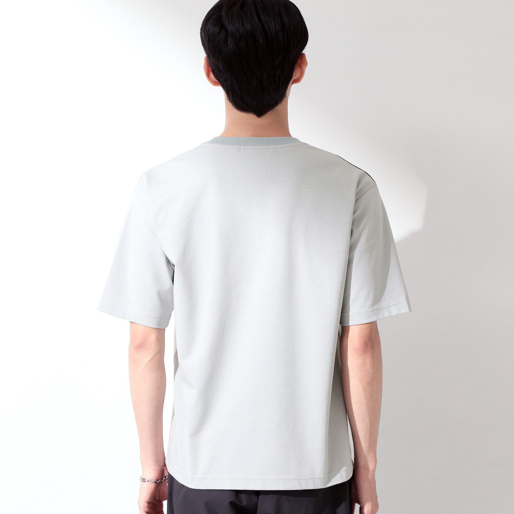 THE SHOP TK「【洗濯機OK】ブロッキング半袖ニット」|ニット・セーター|