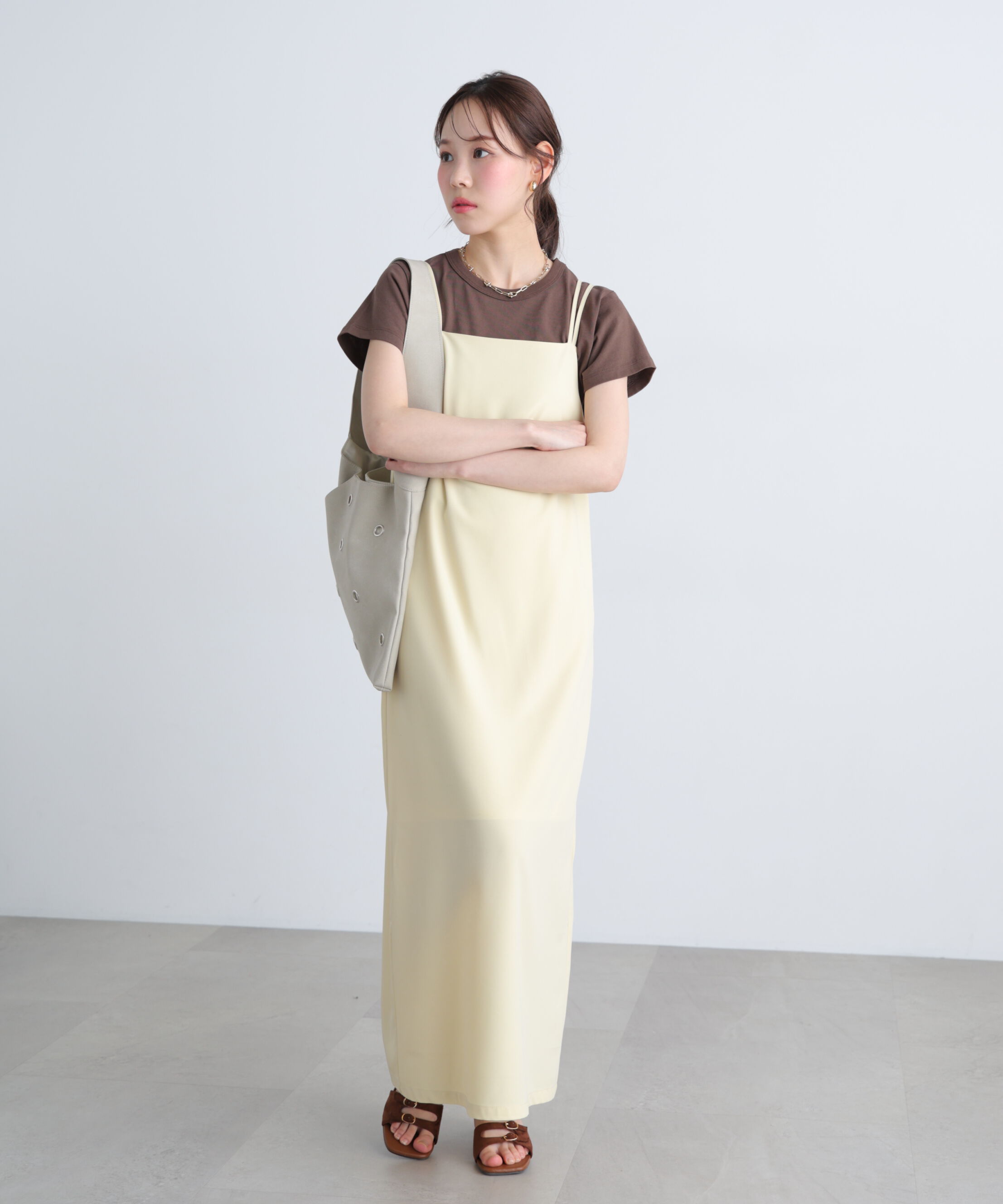  「2ストラップナローキャミワンピース」|ワンピース|