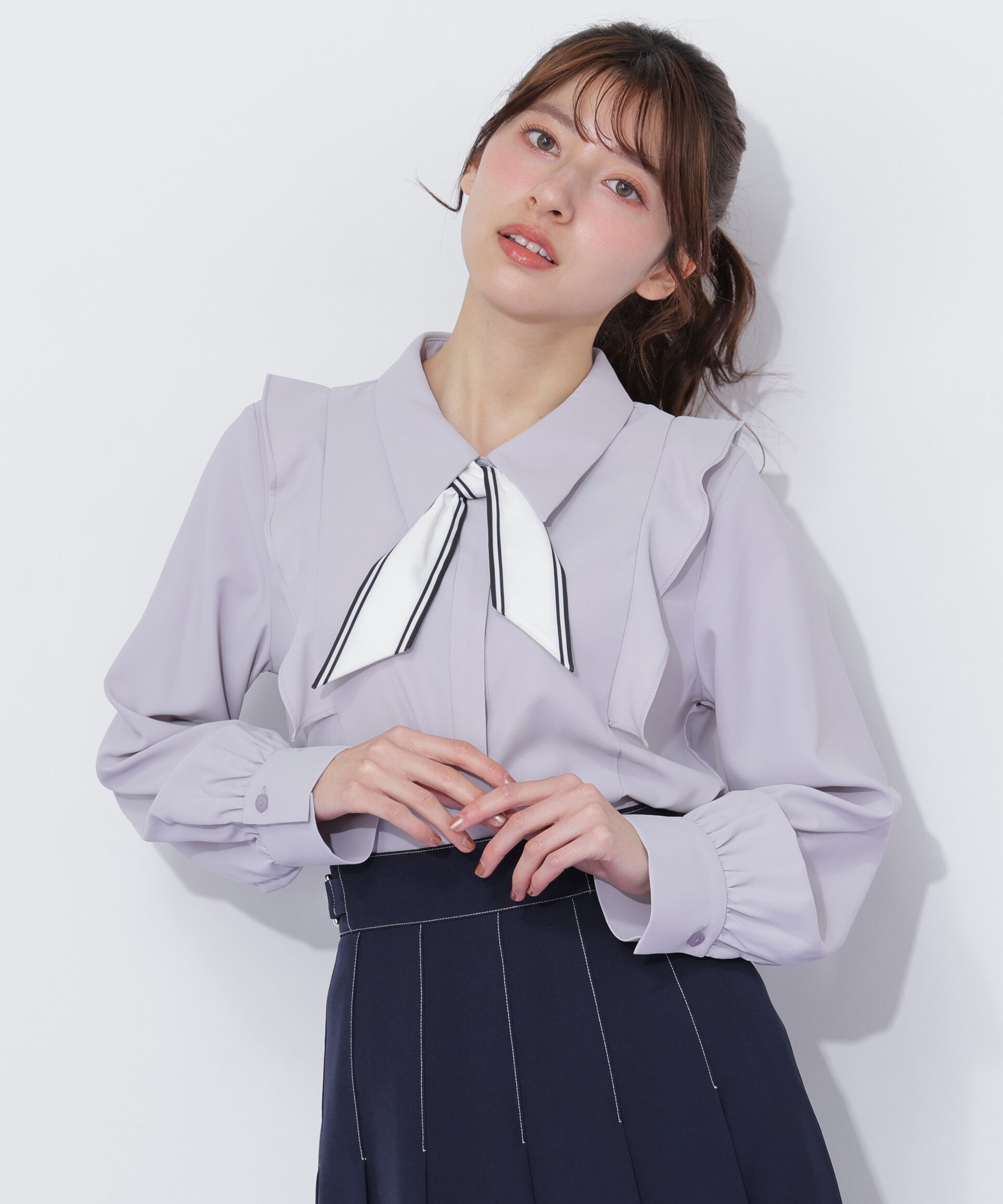  「スカーフ付きブラウス」|シャツ・ブラウス|