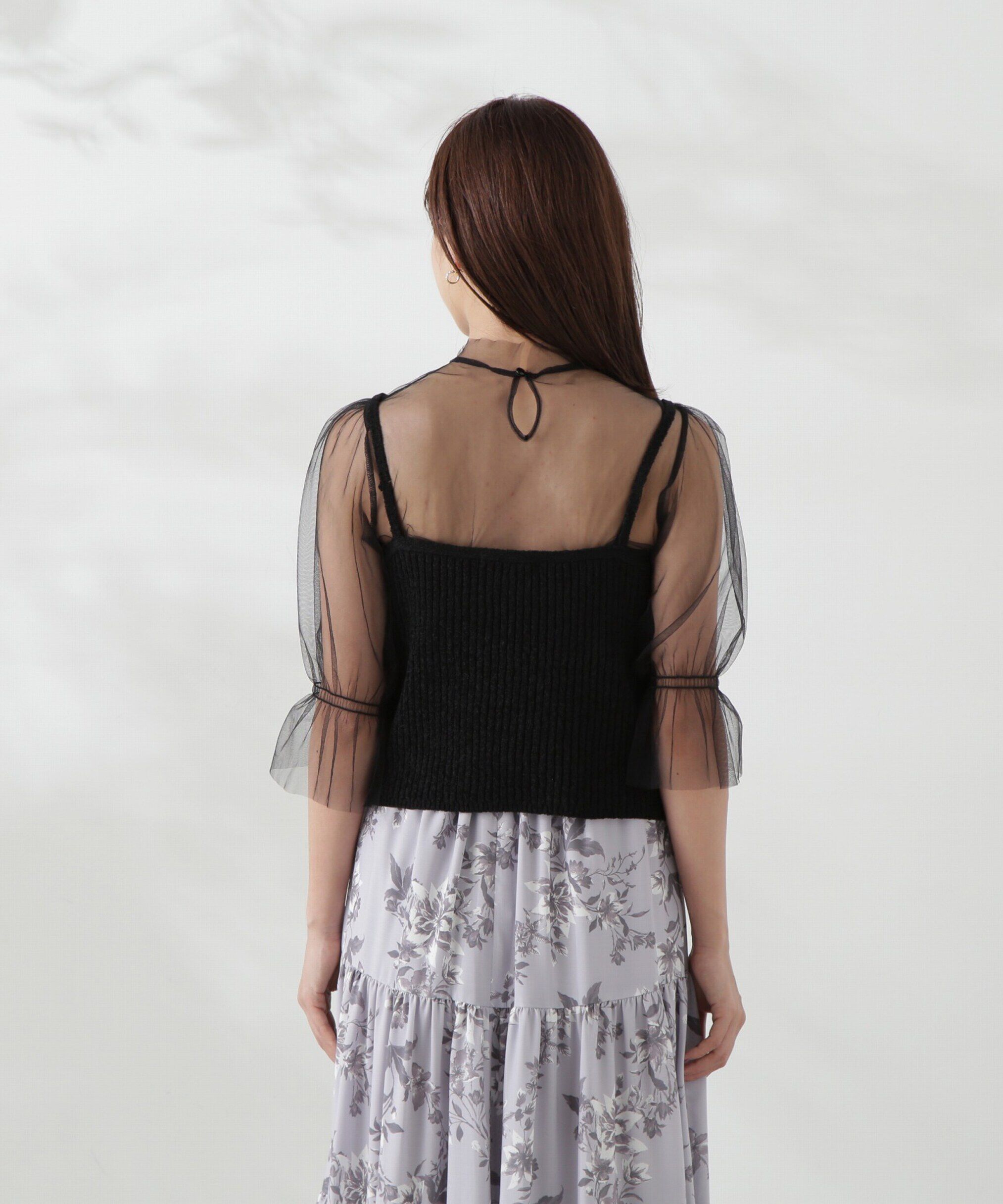 PROPORTION BODY DRESSING「チュールトップス&times;ニットビスチェ」|ニット・セーター|