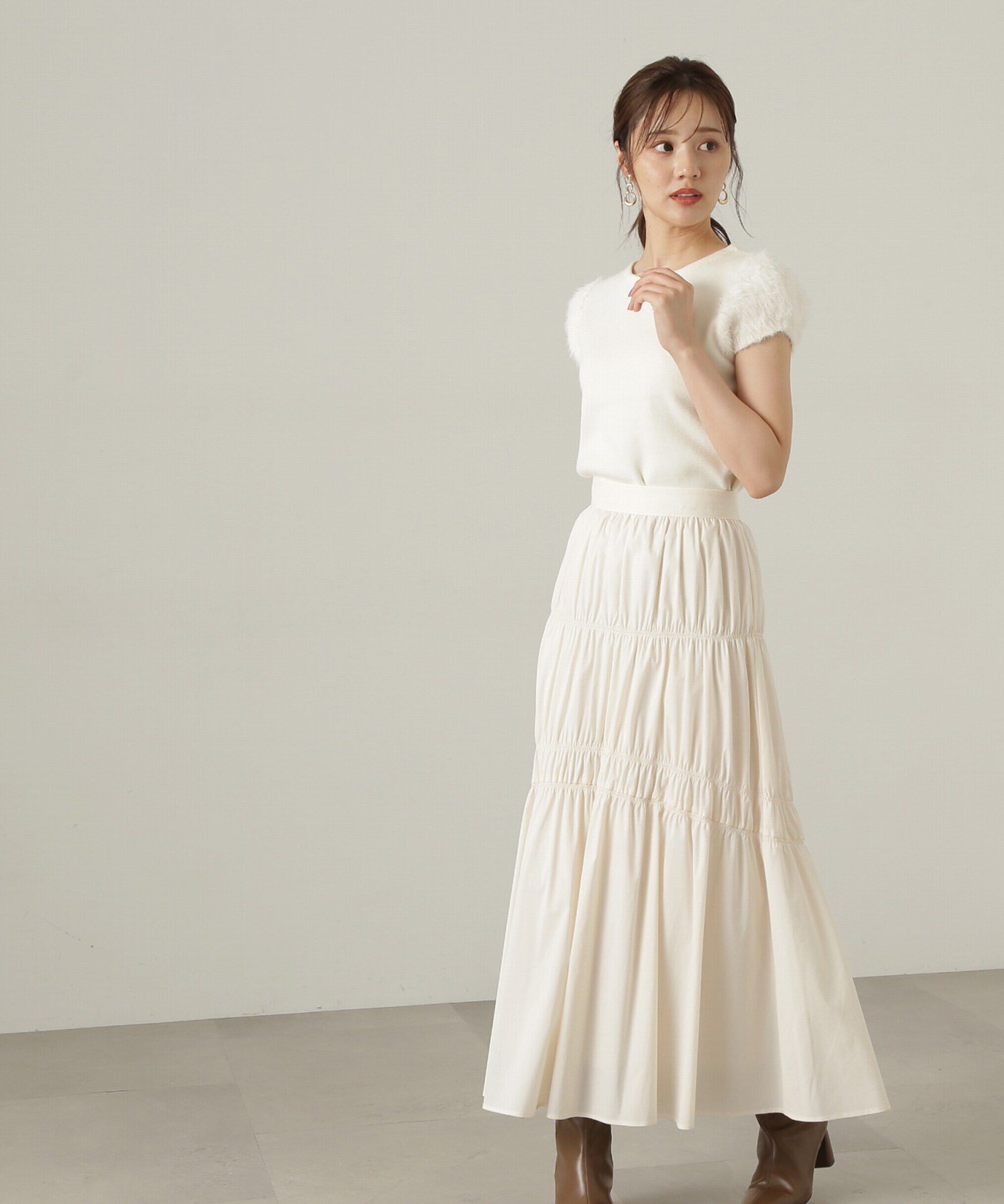 PROPORTION BODY DRESSING「ギャザーディテールスカート24AW」|スカート|