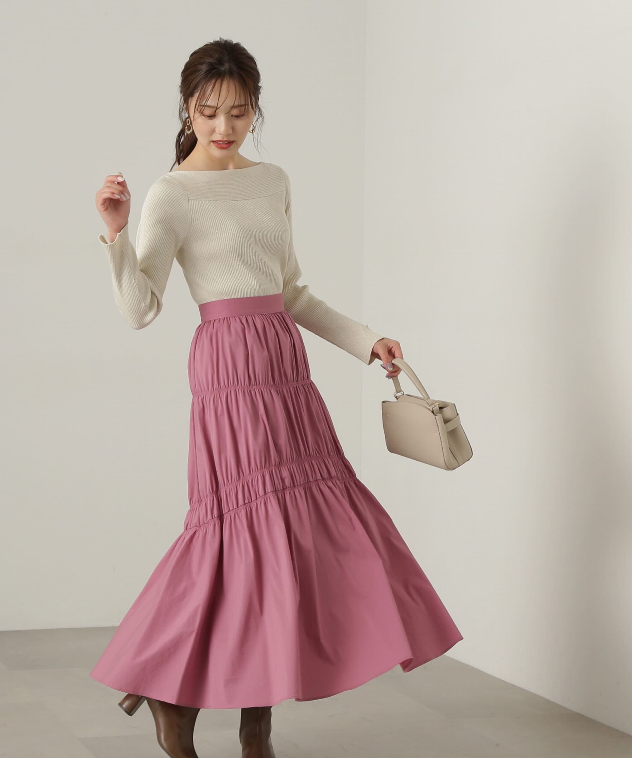 PROPORTION BODY DRESSING「ギャザーディテールスカート24AW」|スカート|