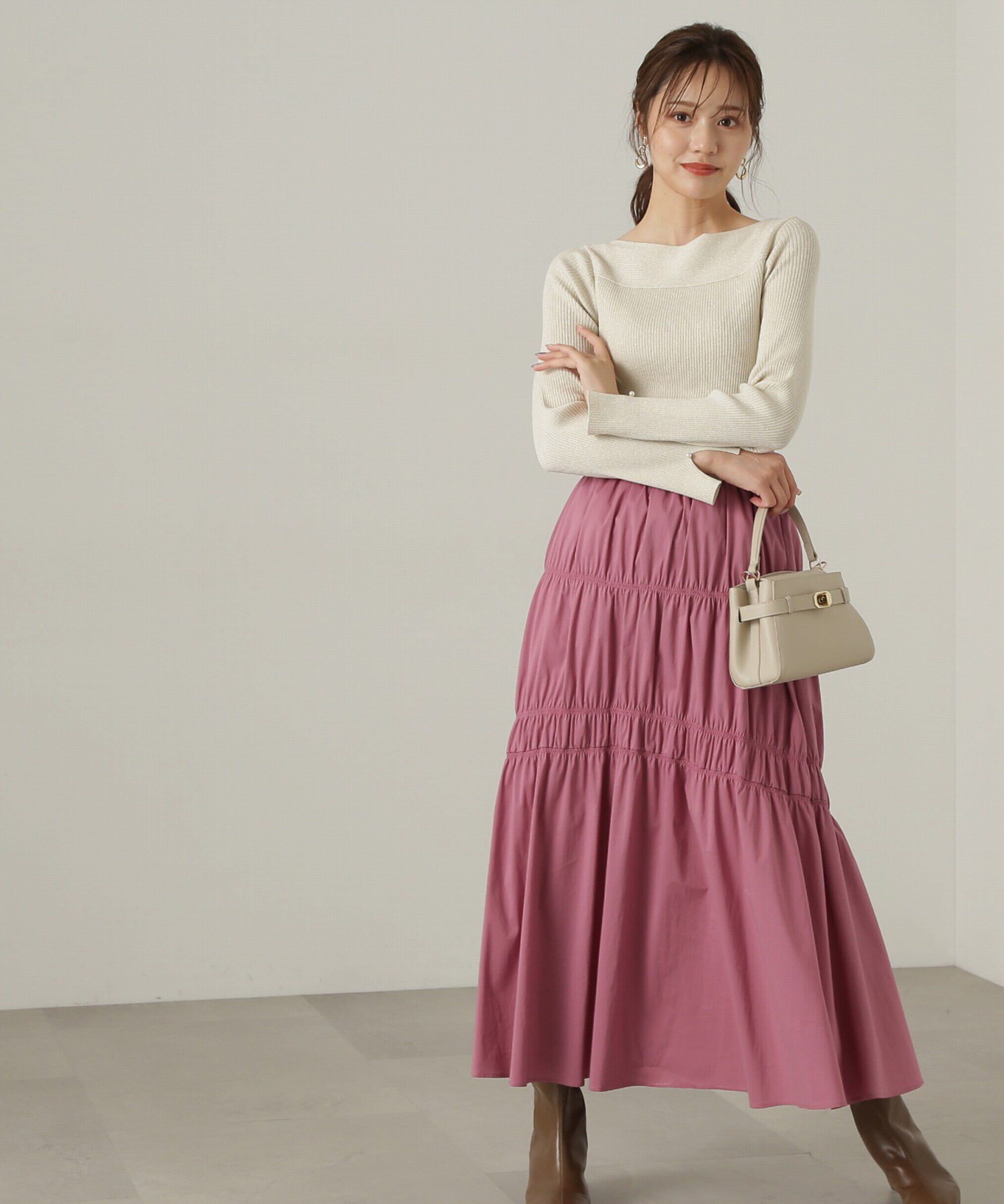 PROPORTION BODY DRESSING「ギャザーディテールスカート24AW」|スカート|