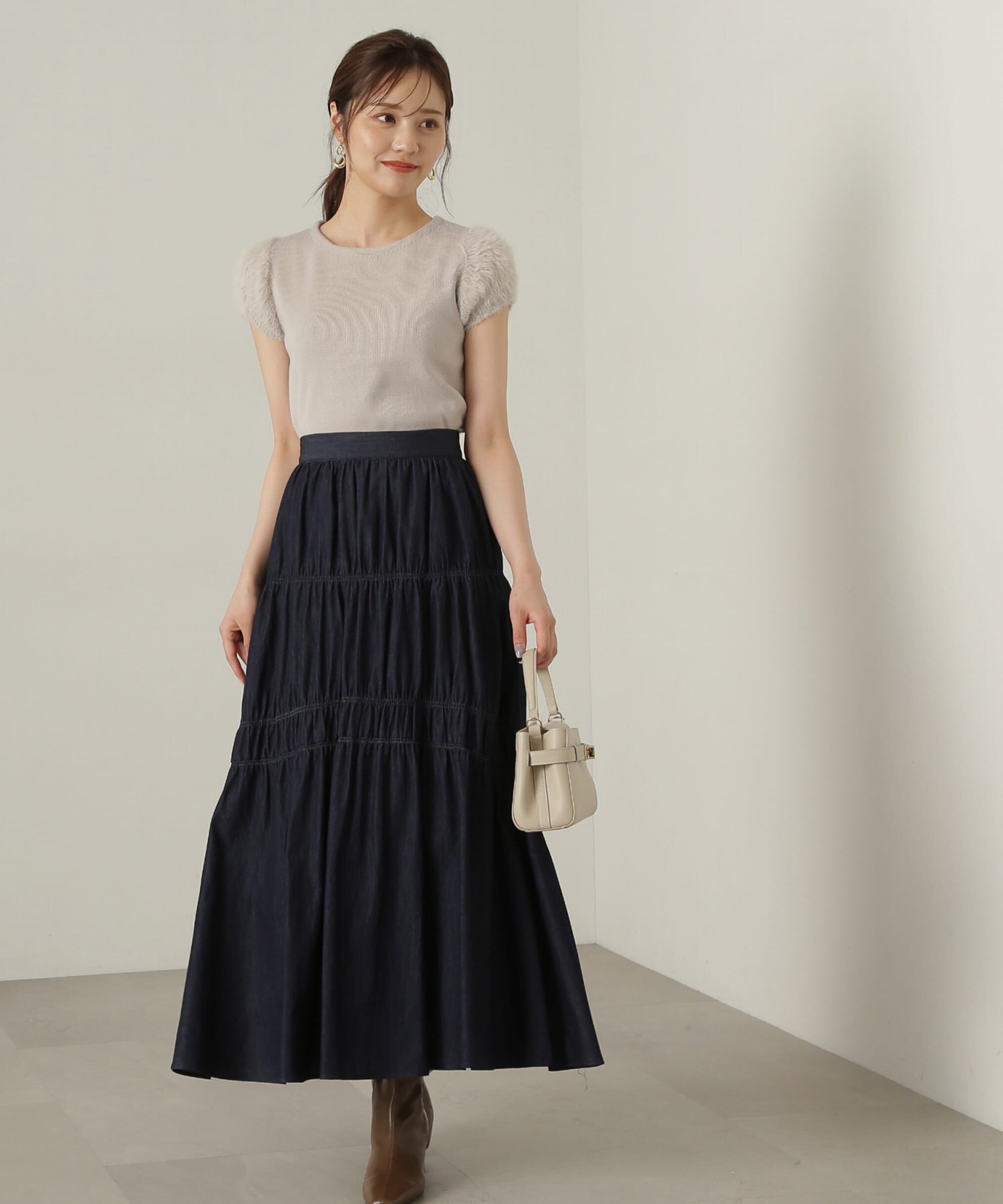 PROPORTION BODY DRESSING「ギャザーディテールスカート24AW」|スカート|