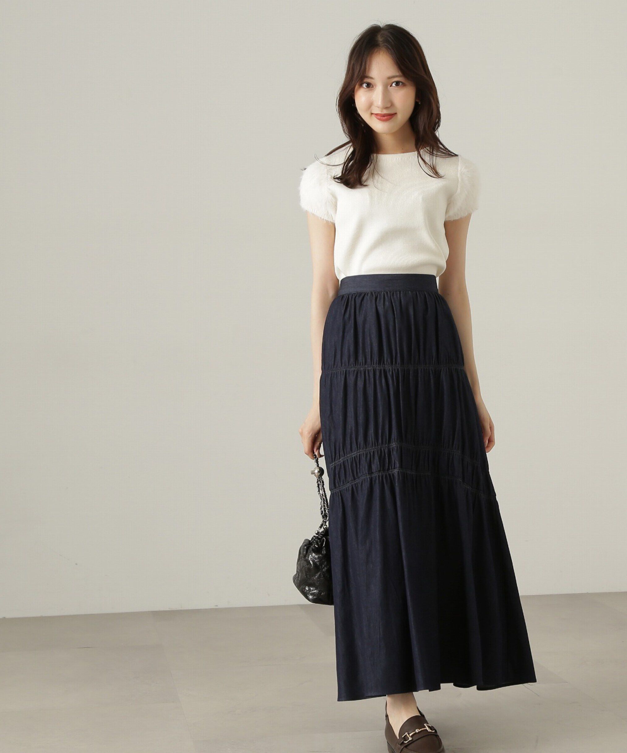 PROPORTION BODY DRESSING「ギャザーディテールスカート24AW」|スカート|