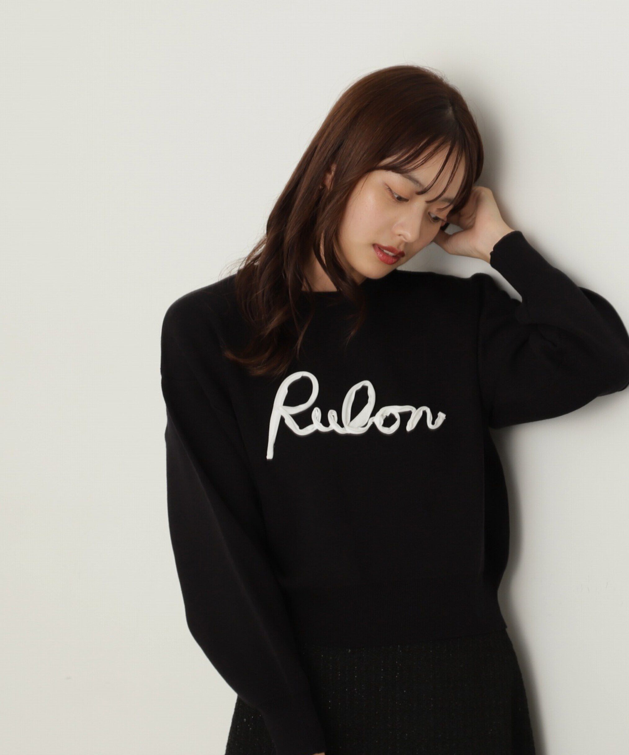 PROPORTION BODY DRESSING「ロゴコード刺繍ニット」|ニット・セーター|