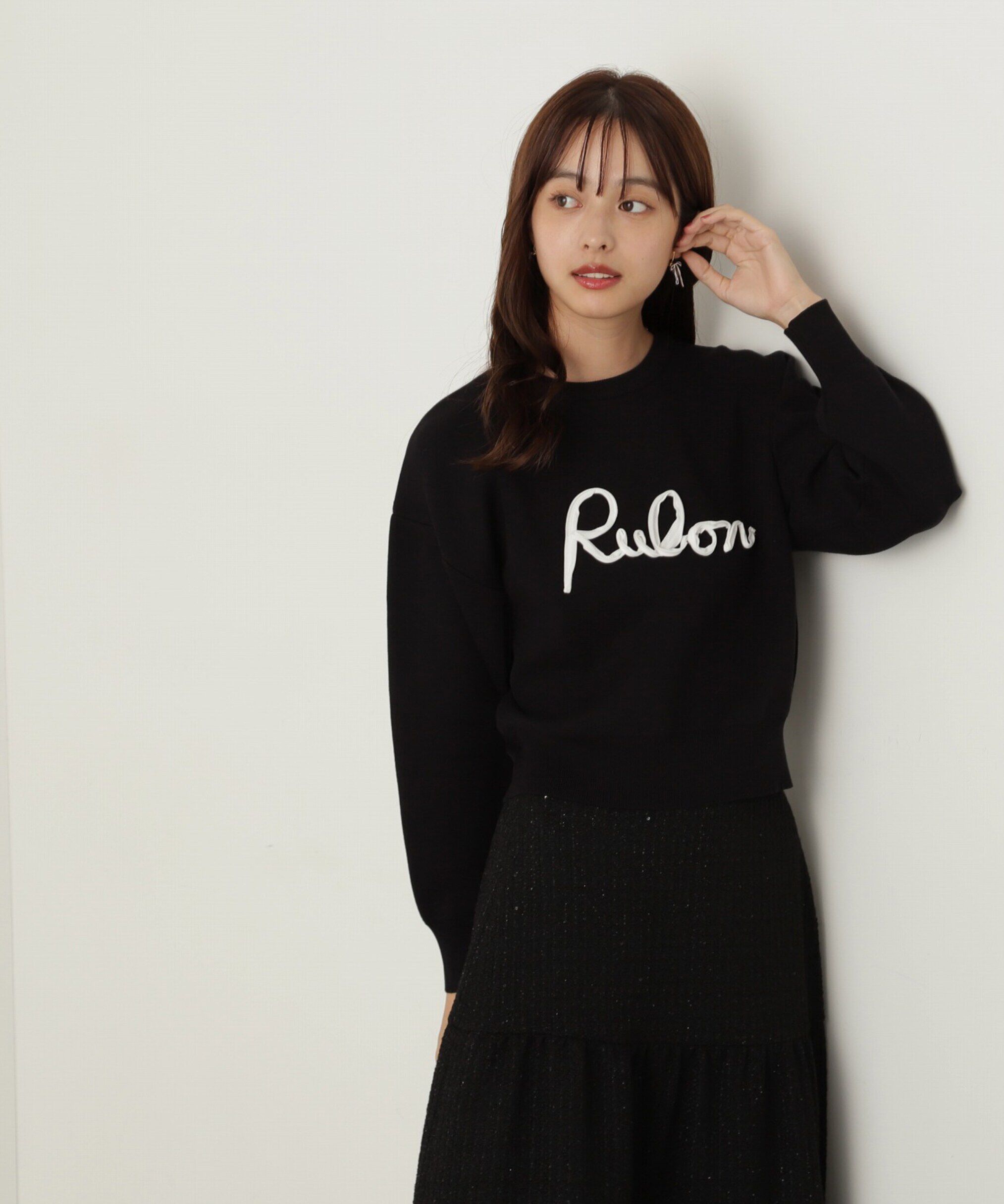 PROPORTION BODY DRESSING「ロゴコード刺繍ニット」|ニット・セーター|