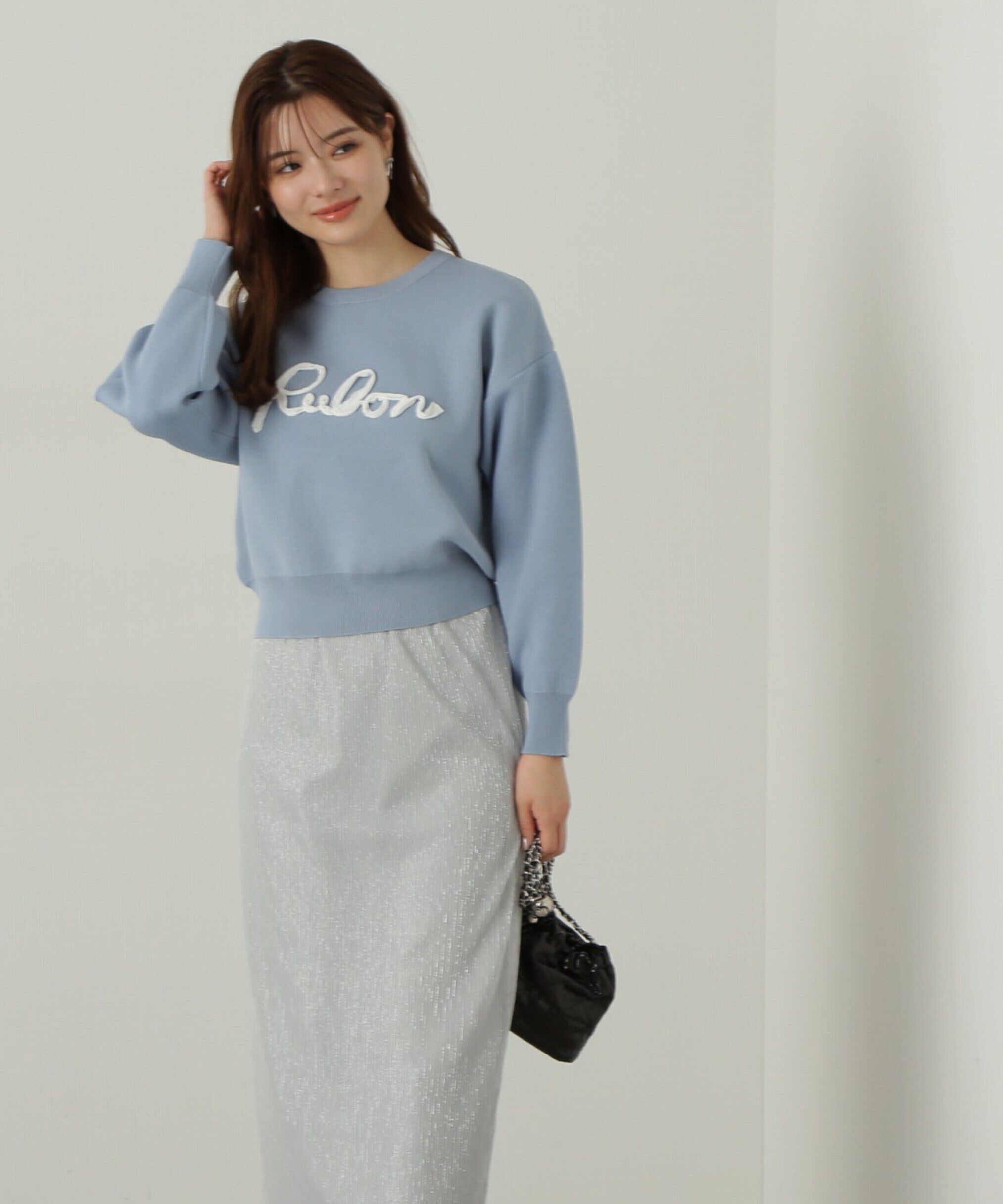 PROPORTION BODY DRESSING「ロゴコード刺繍ニット」|ニット・セーター|