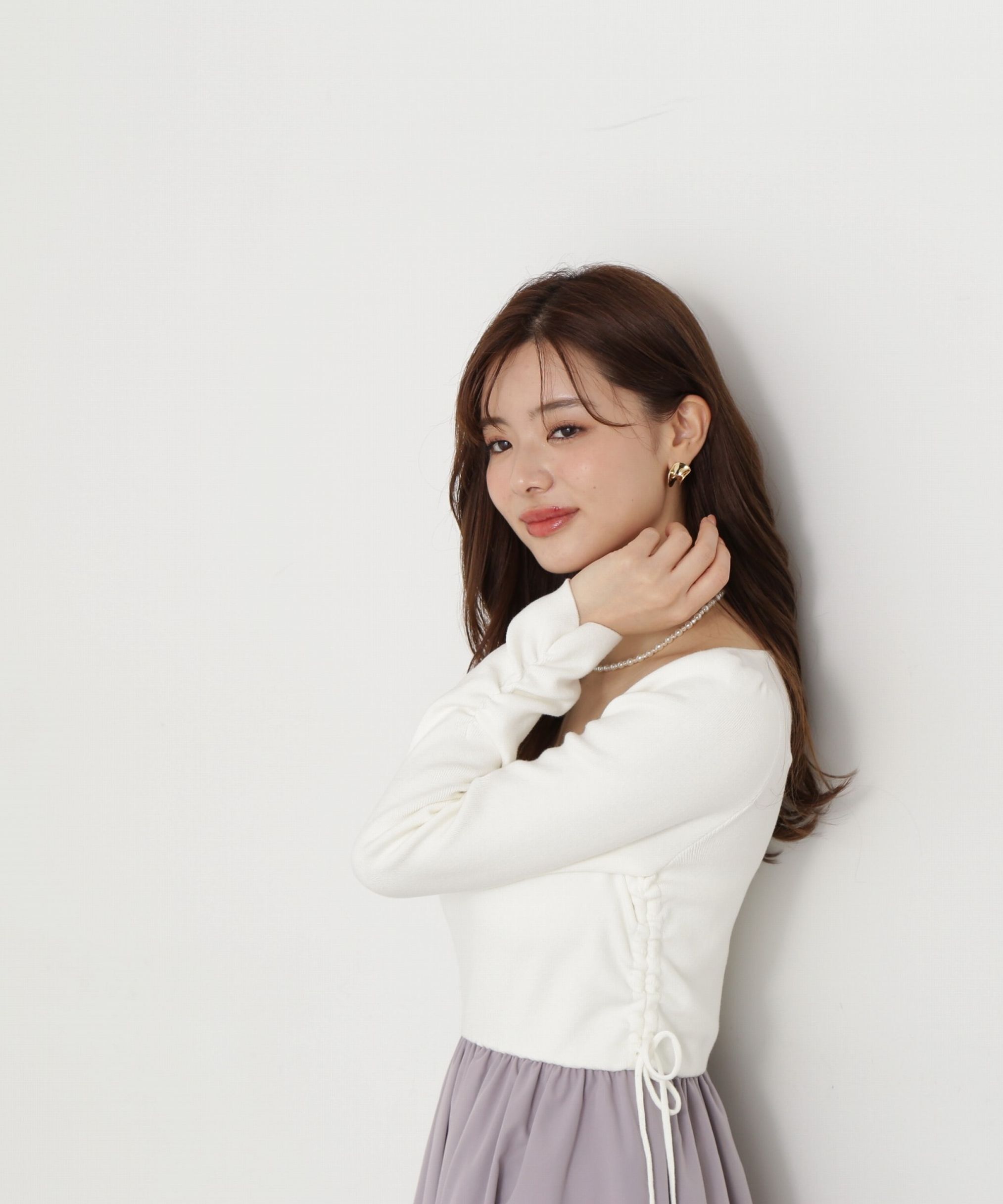 PROPORTION BODY DRESSING「ウエストリボンニットドッキングワンピース」|ワンピース|