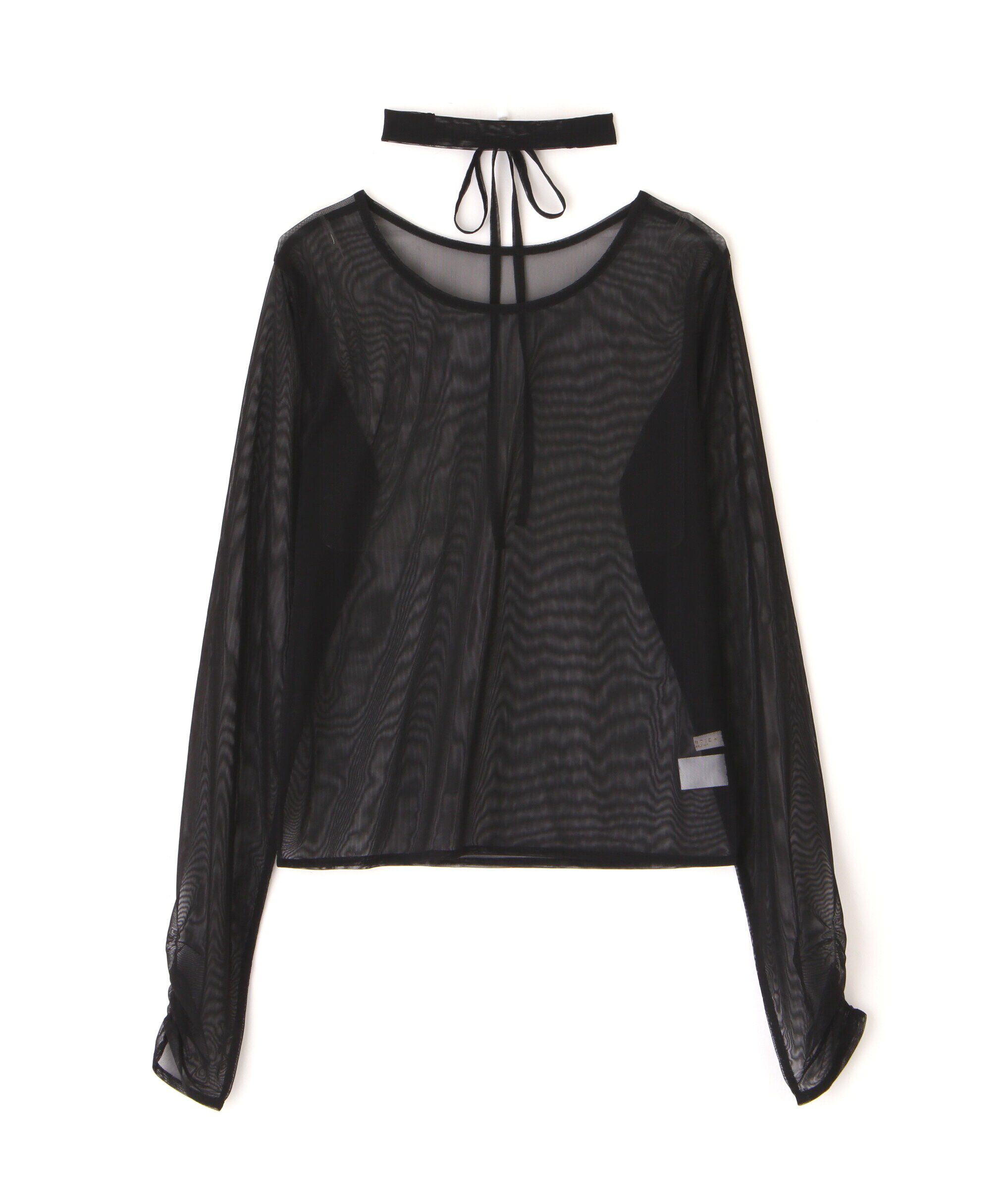 PROPORTION BODY DRESSING「チョーカー付きシアーチュールカットソー」|Tシャツ・カットソー|