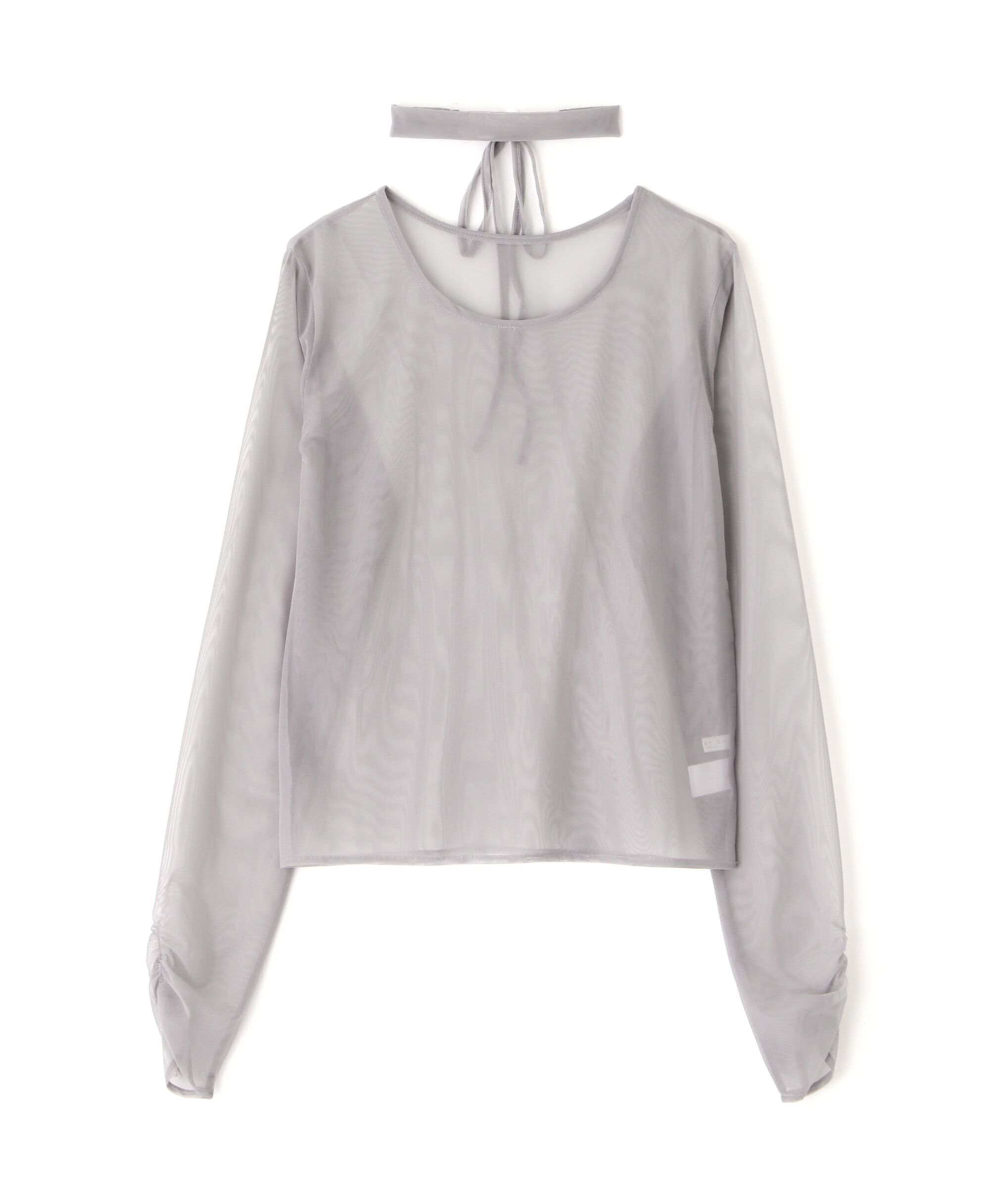 PROPORTION BODY DRESSING「チョーカー付きシアーチュールカットソー」|Tシャツ・カットソー|