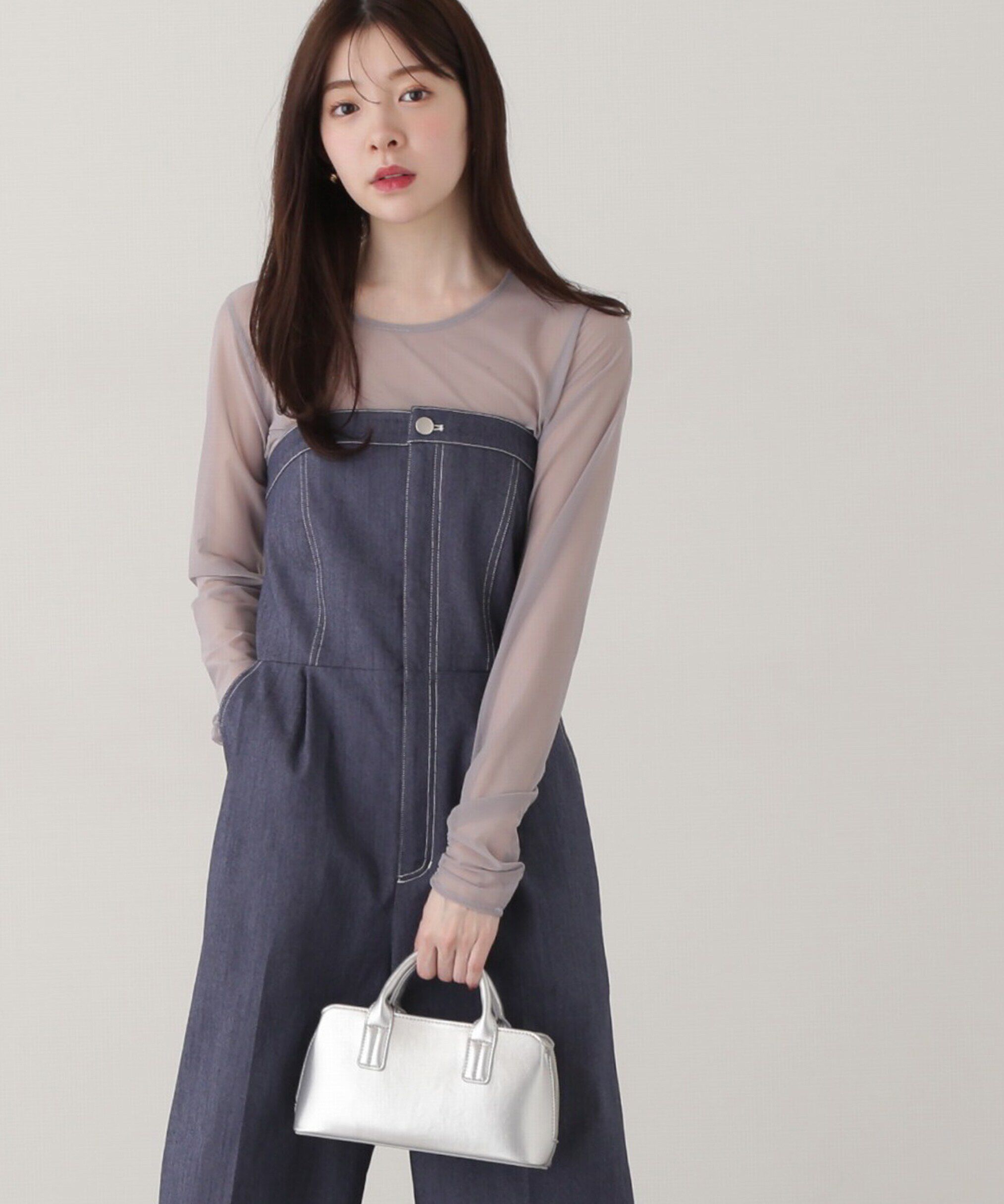 PROPORTION BODY DRESSING「チョーカー付きシアーチュールカットソー」|Tシャツ・カットソー|