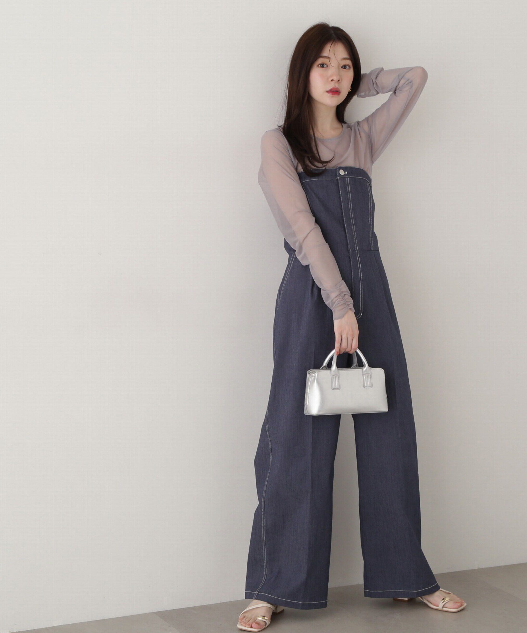 PROPORTION BODY DRESSING「チョーカー付きシアーチュールカットソー」|Tシャツ・カットソー|