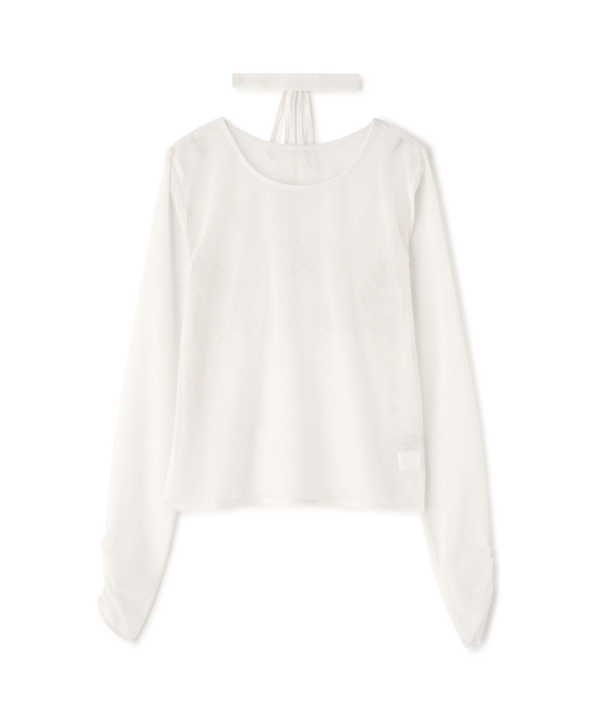 PROPORTION BODY DRESSING「チョーカー付きシアーチュールカットソー」|Tシャツ・カットソー|