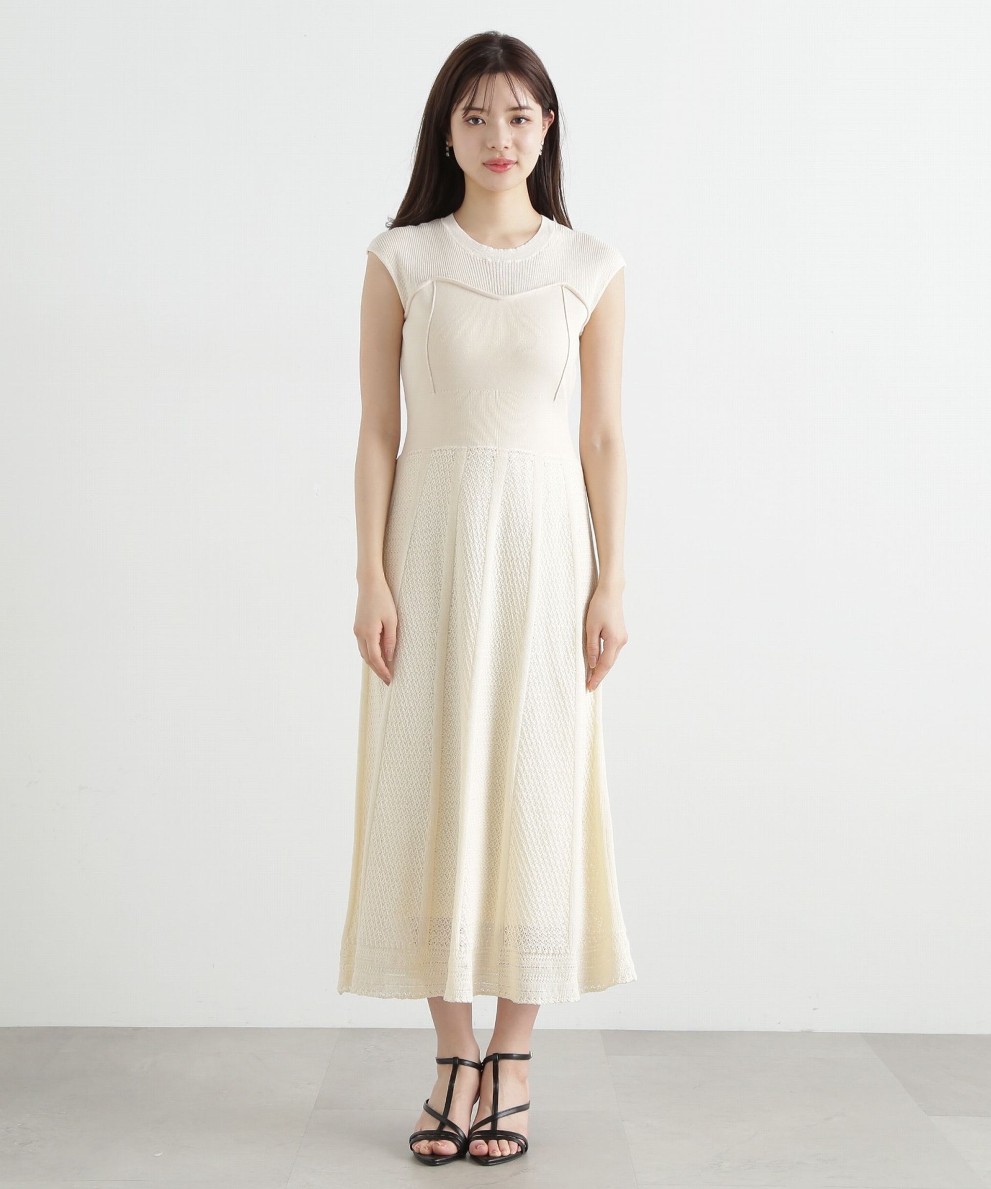 PROPORTION BODY DRESSING「柄編みニットワンピース」|ワンピース|
