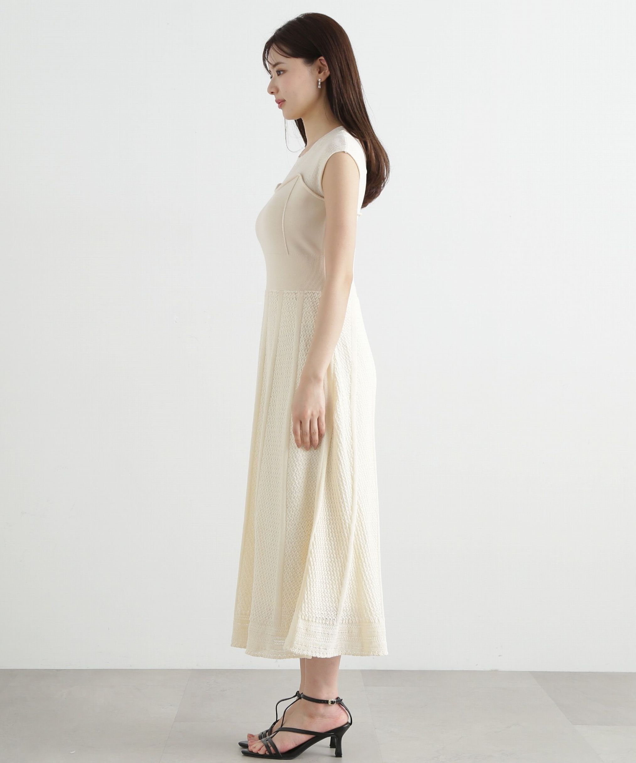PROPORTION BODY DRESSING「柄編みニットワンピース」|ワンピース|