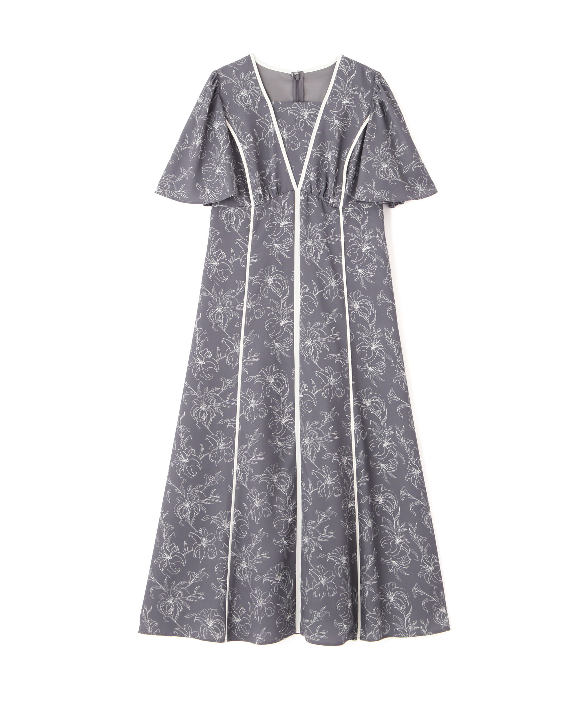 PROPORTION BODY DRESSING「配色ライン花柄ワンピース」|ワンピース|