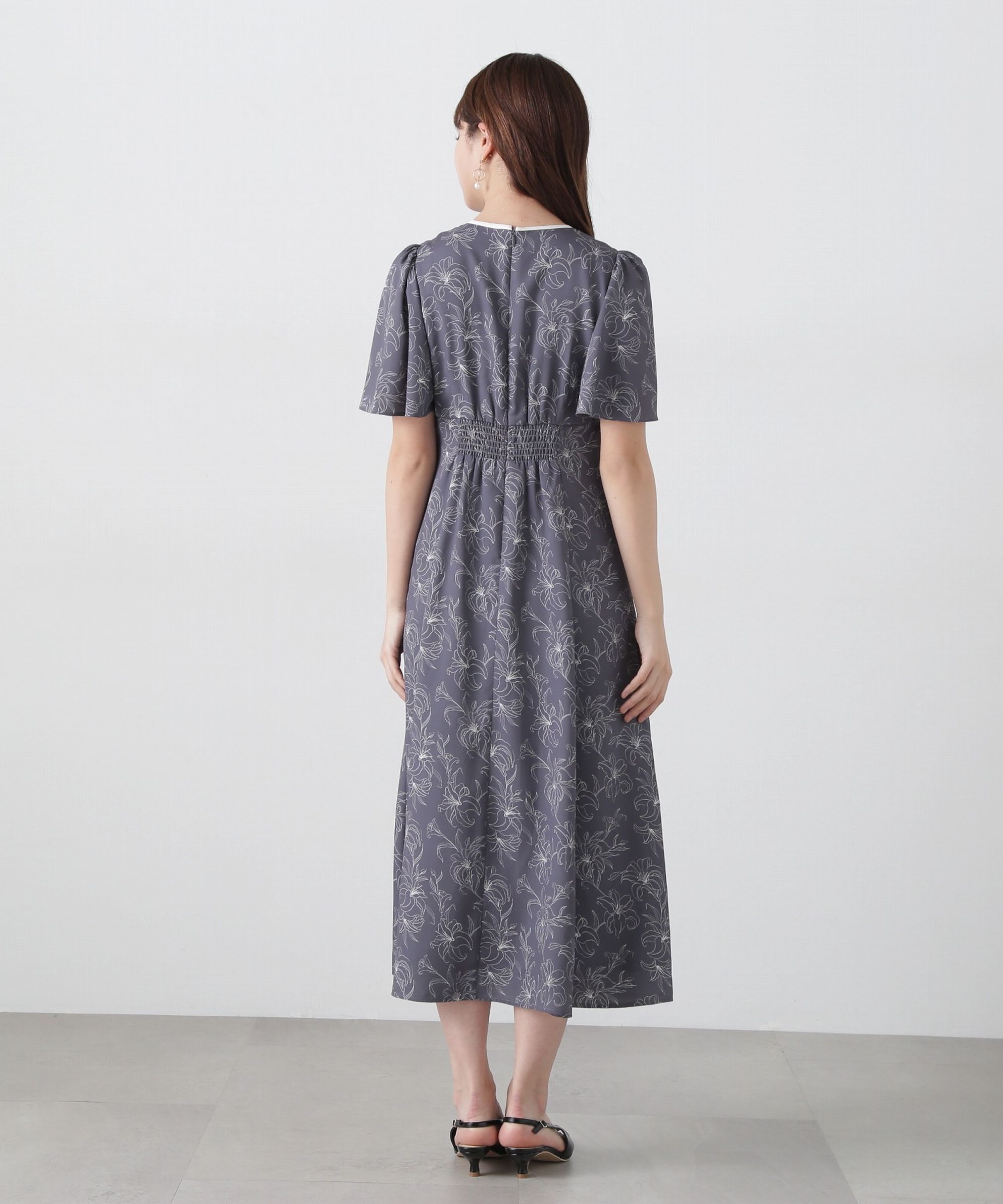 PROPORTION BODY DRESSING「配色ライン花柄ワンピース」|ワンピース|
