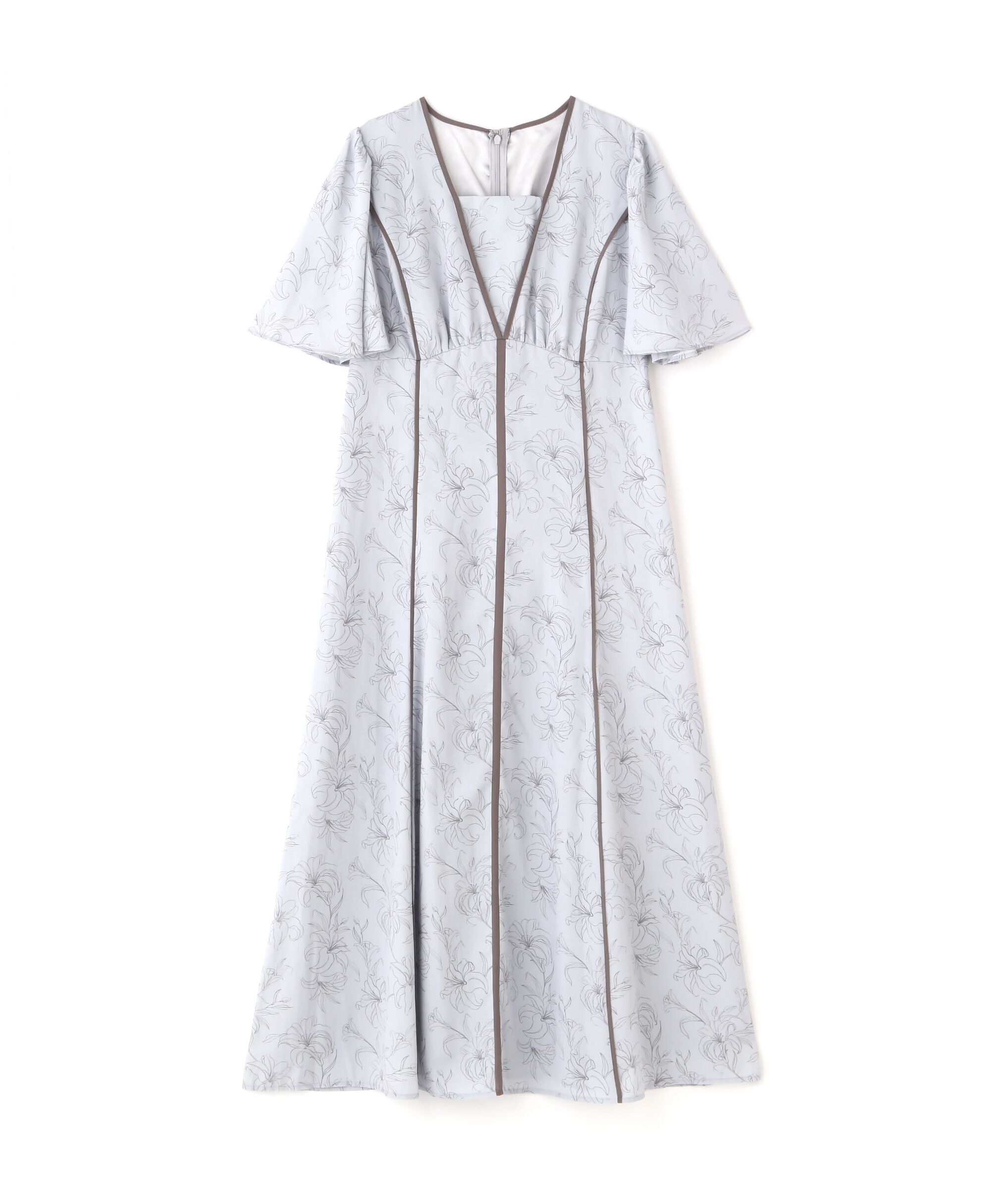 PROPORTION BODY DRESSING「配色ライン花柄ワンピース」|ワンピース|