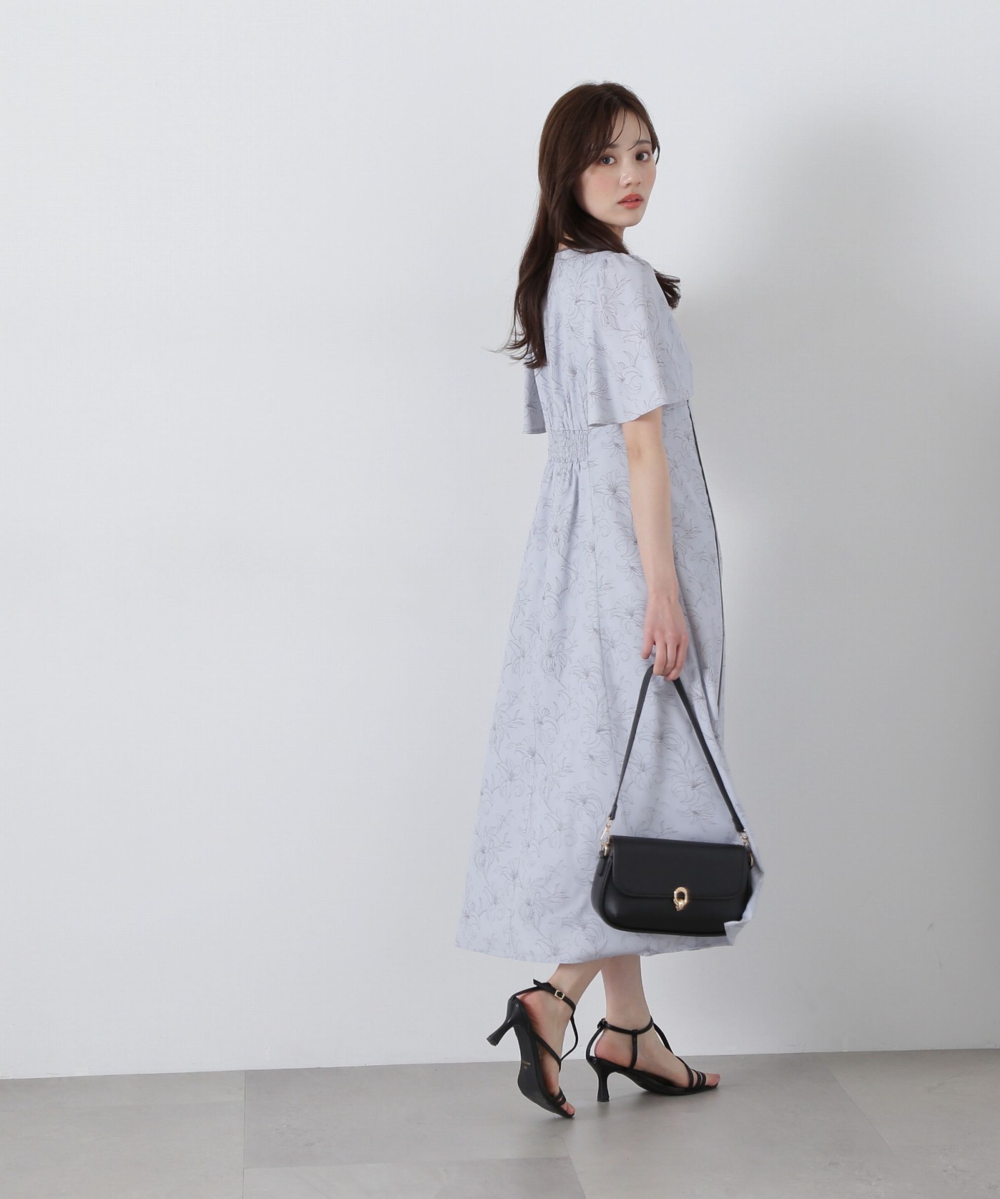 PROPORTION BODY DRESSING「配色ライン花柄ワンピース」|ワンピース|
