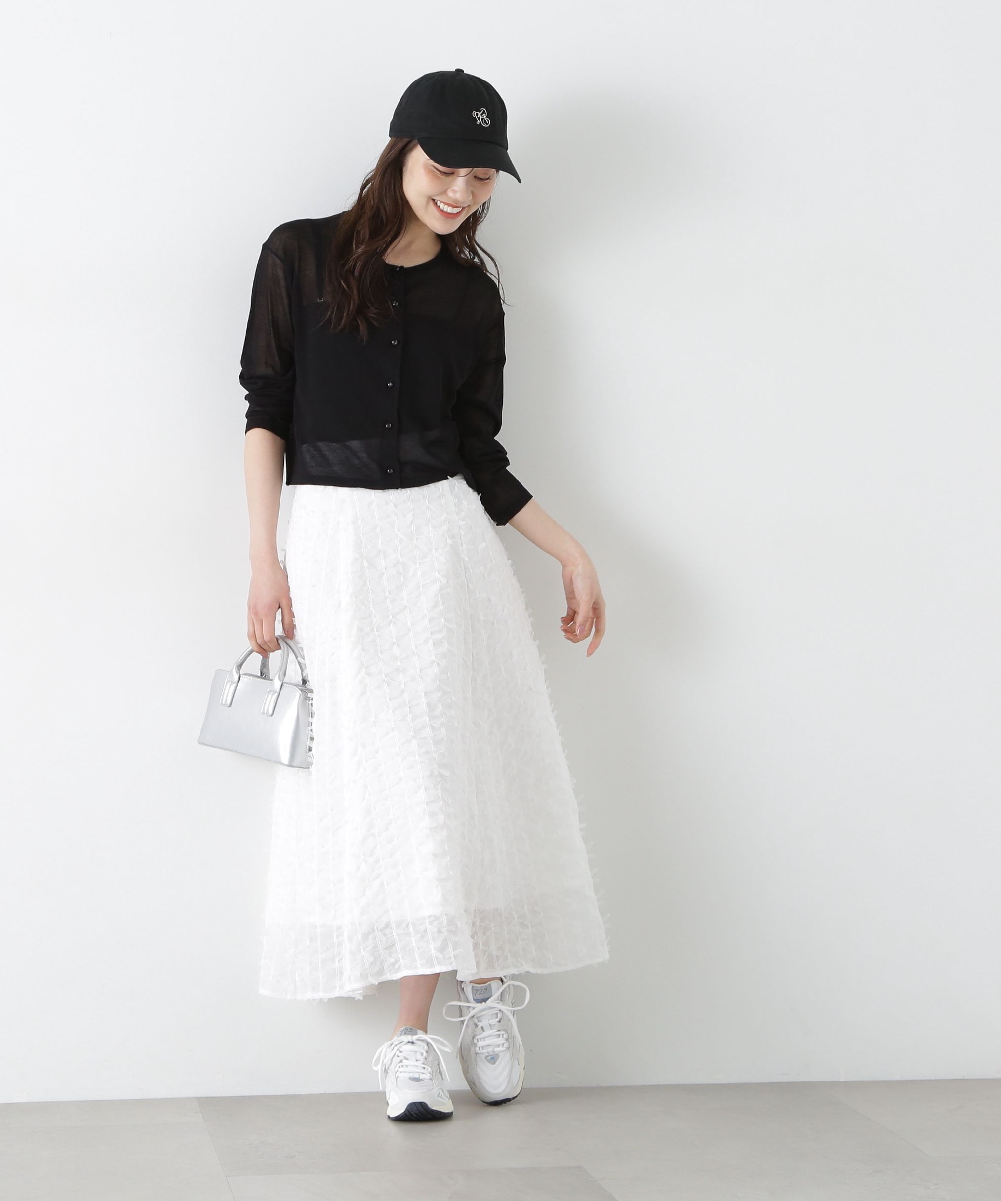 PROPORTION BODY DRESSING「シアーチュールフリンジフレアスカート」|スカート|