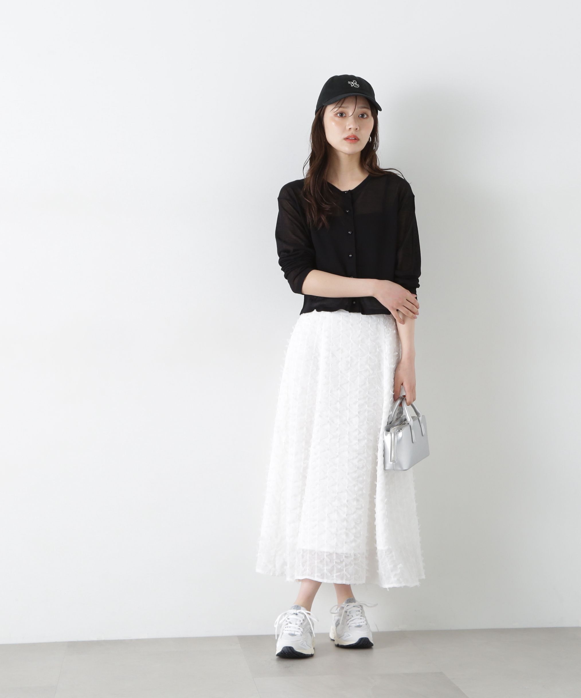 PROPORTION BODY DRESSING「シアーチュールフリンジフレアスカート」|スカート|