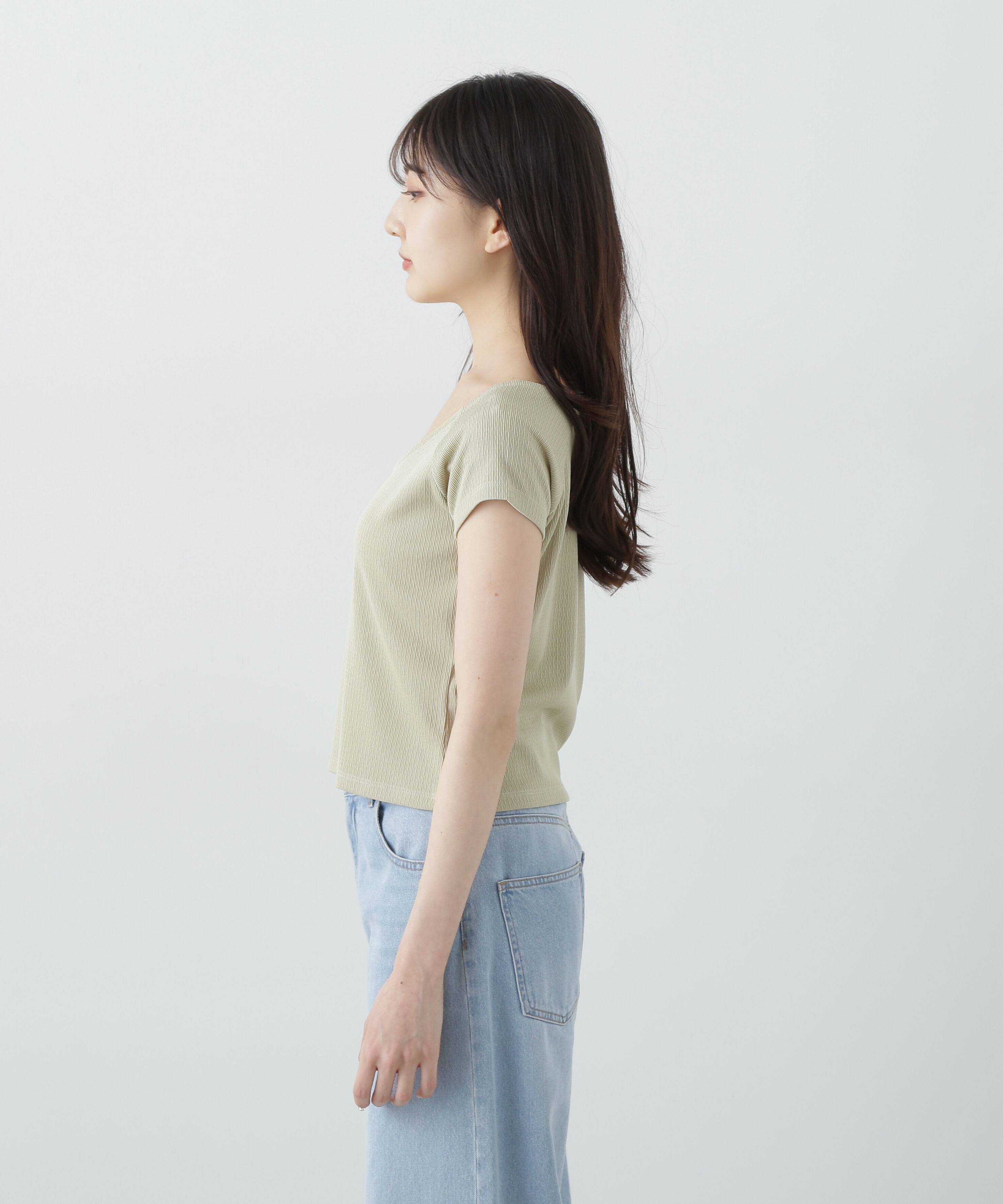 PROPORTION BODY DRESSING「前後2wayデコルテカットソー」|Tシャツ・カットソー|