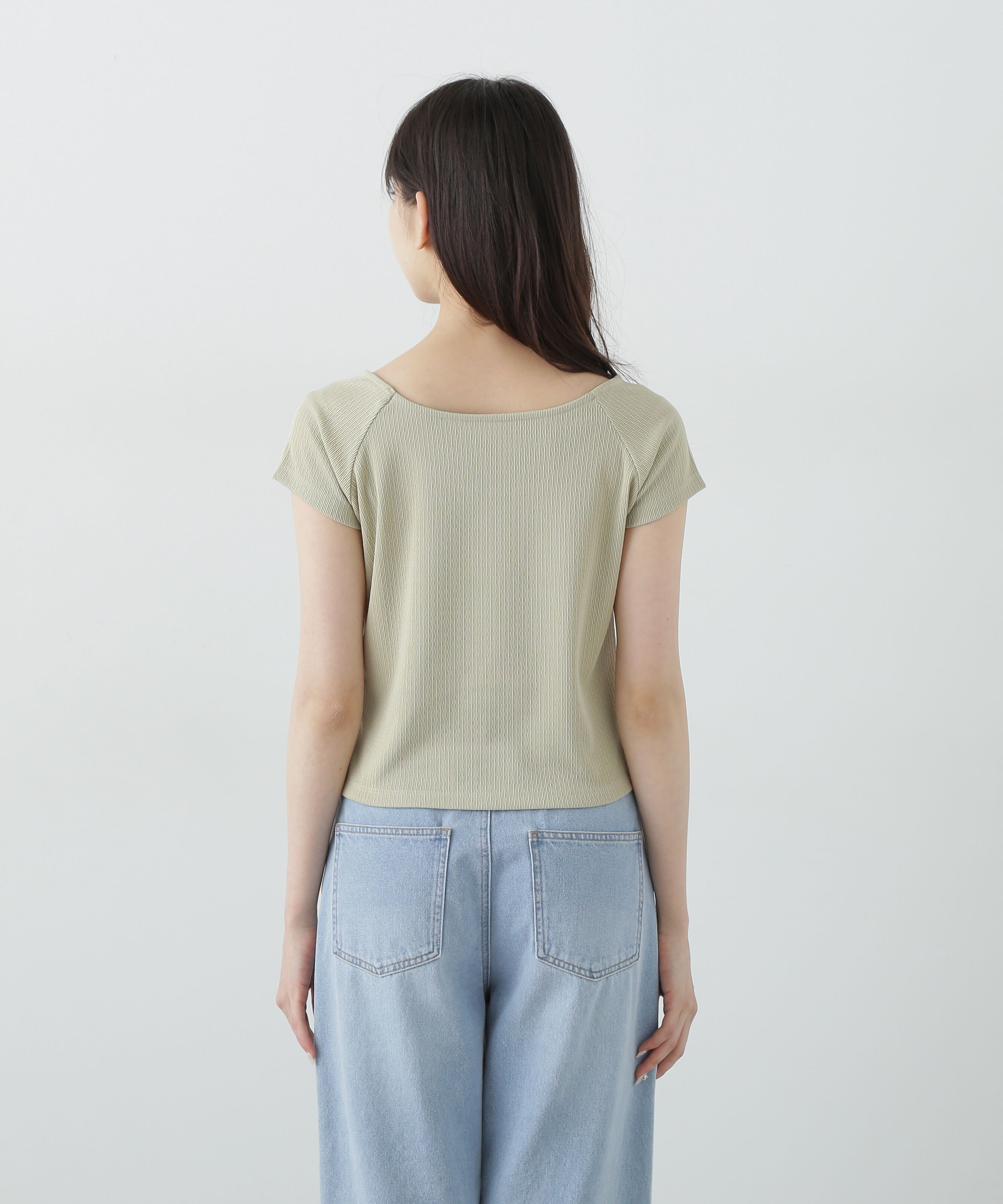 PROPORTION BODY DRESSING「前後2wayデコルテカットソー」|Tシャツ・カットソー|