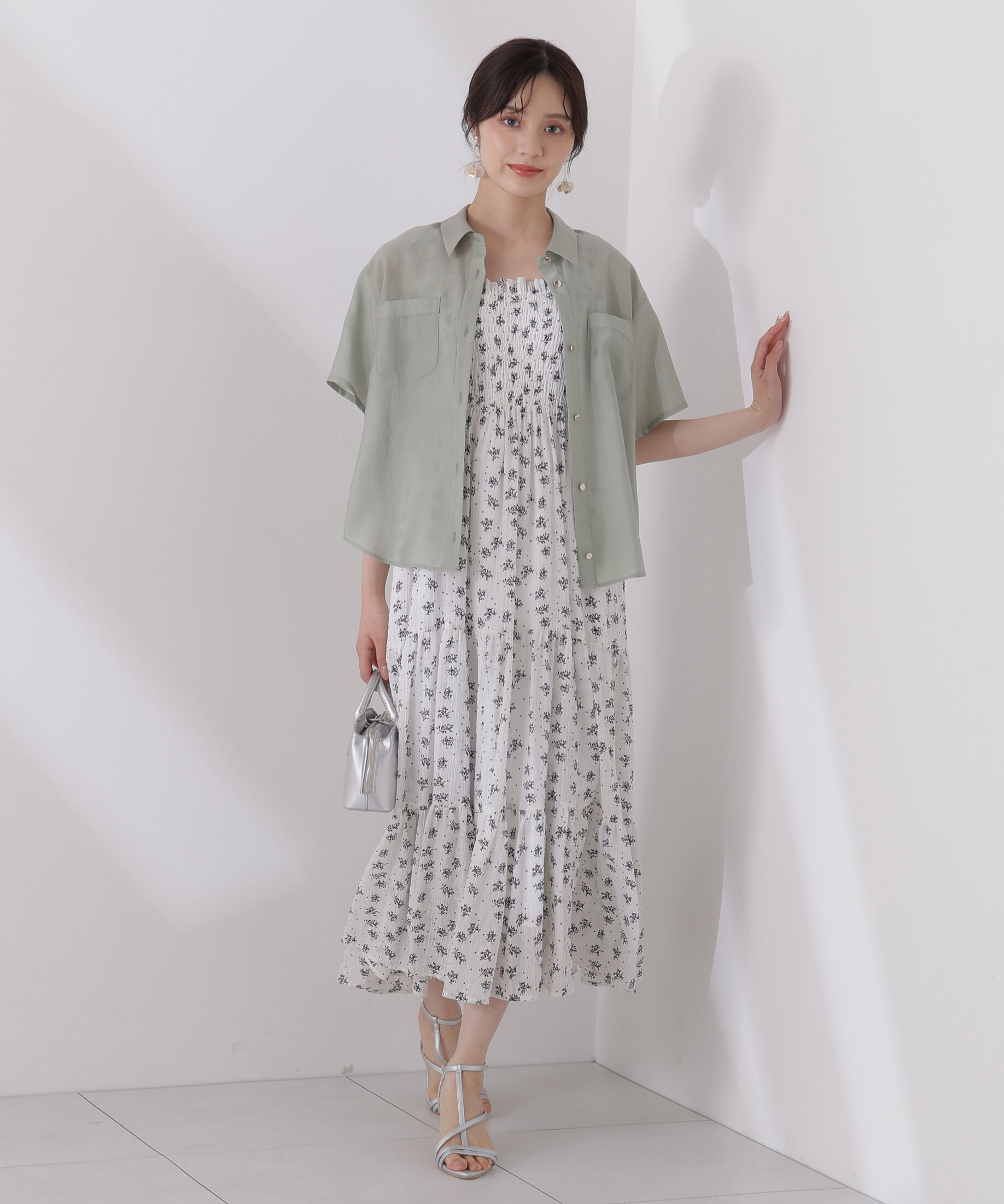 PROPORTION BODY DRESSING「タイ付きシアー半袖シャツ」|シャツ・ブラウス|