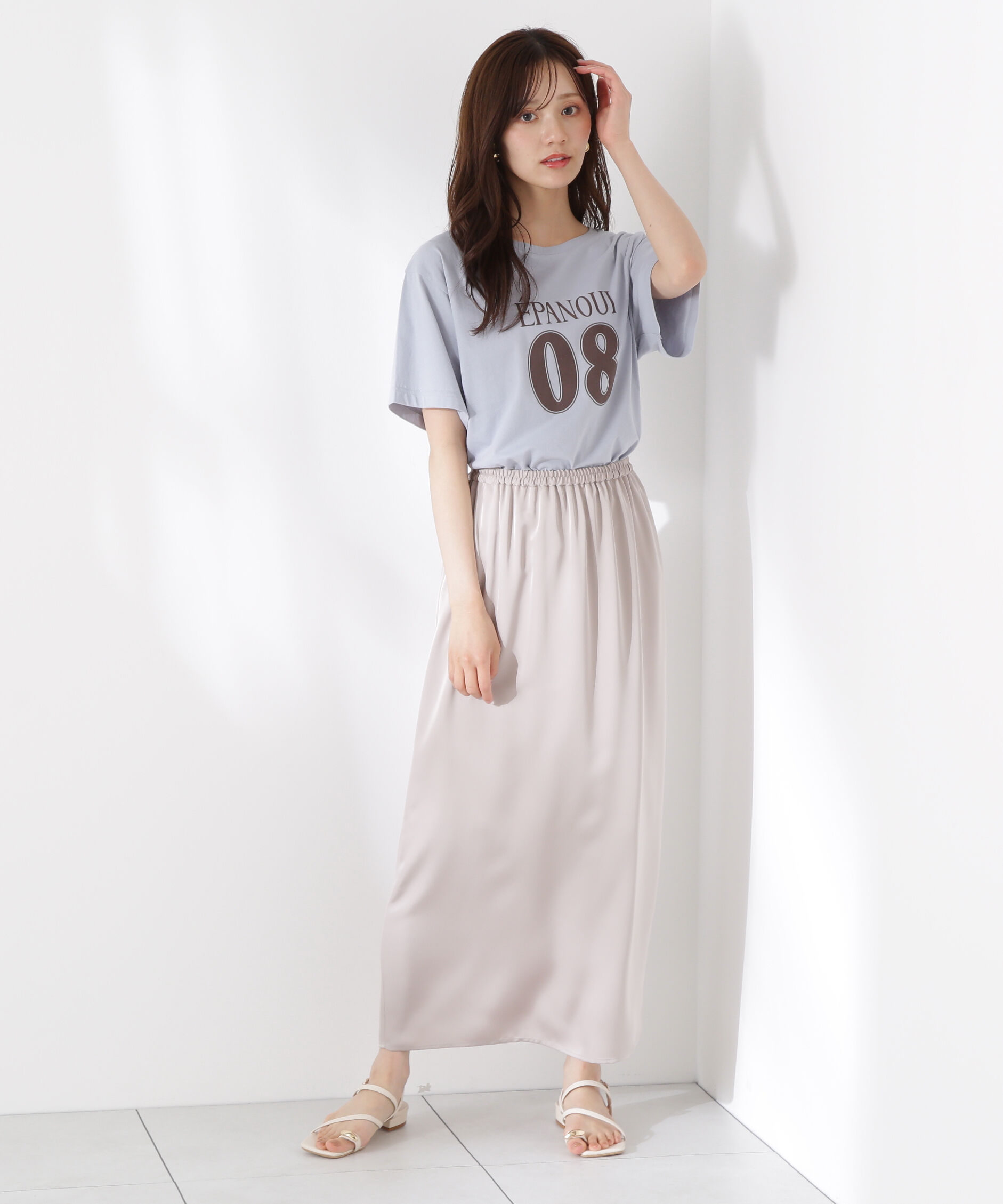 PROPORTION BODY DRESSING「マットサテンスリットスカート」|スカート|