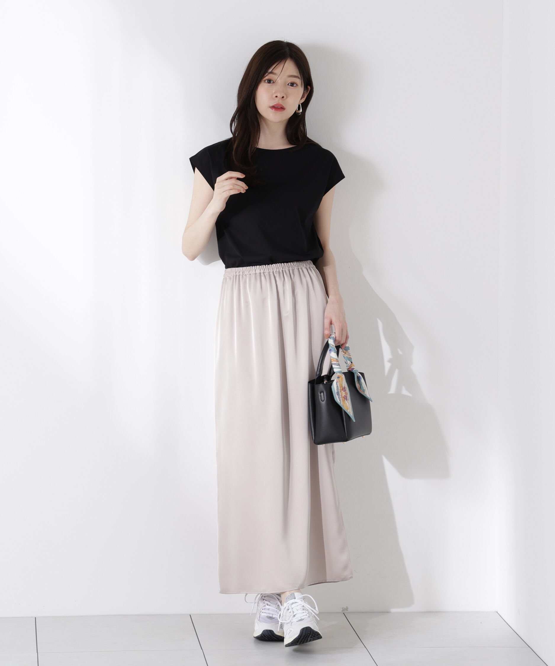 PROPORTION BODY DRESSING「マットサテンスリットスカート」|スカート|