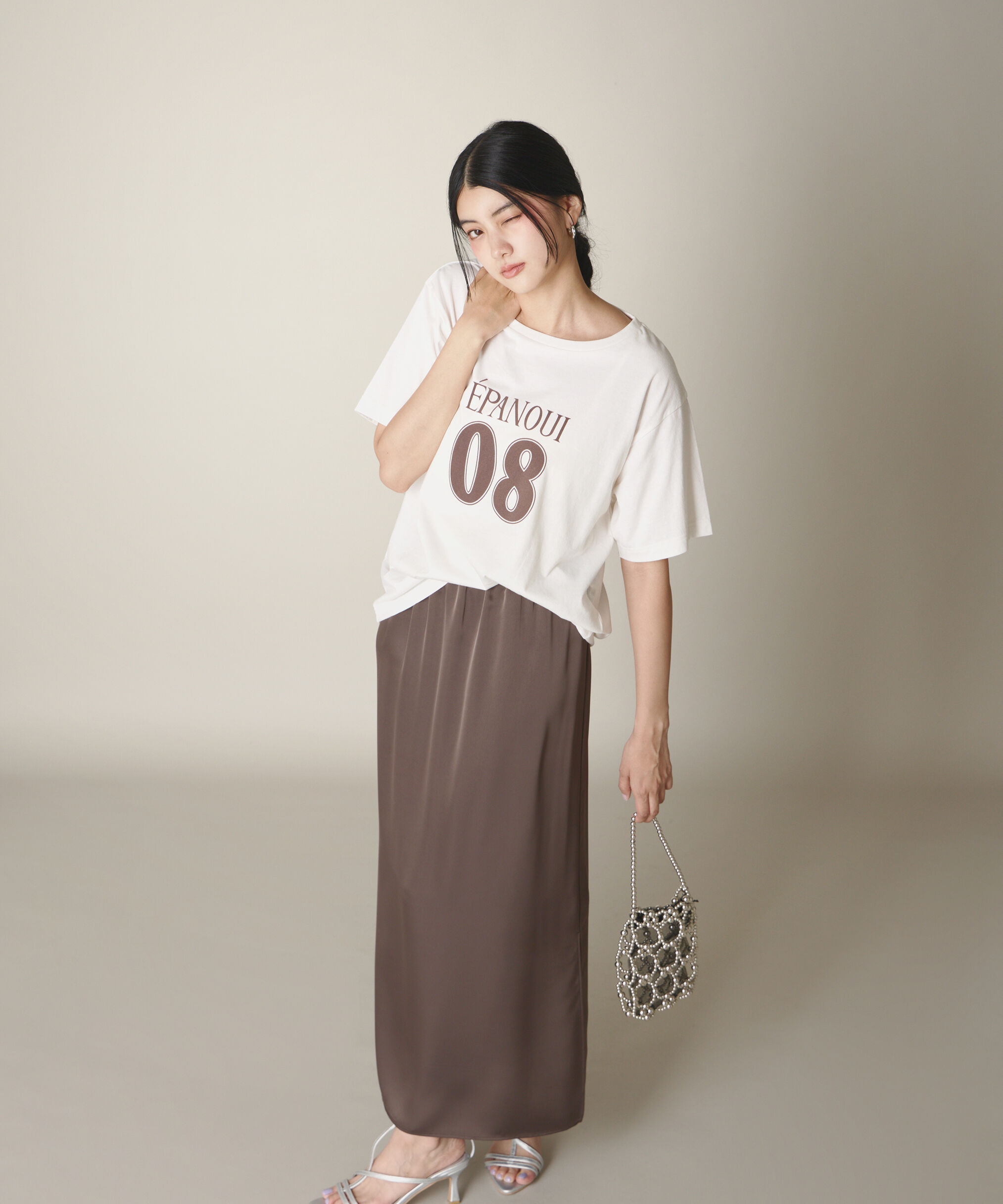 PROPORTION BODY DRESSING「マットサテンスリットスカート」|スカート|