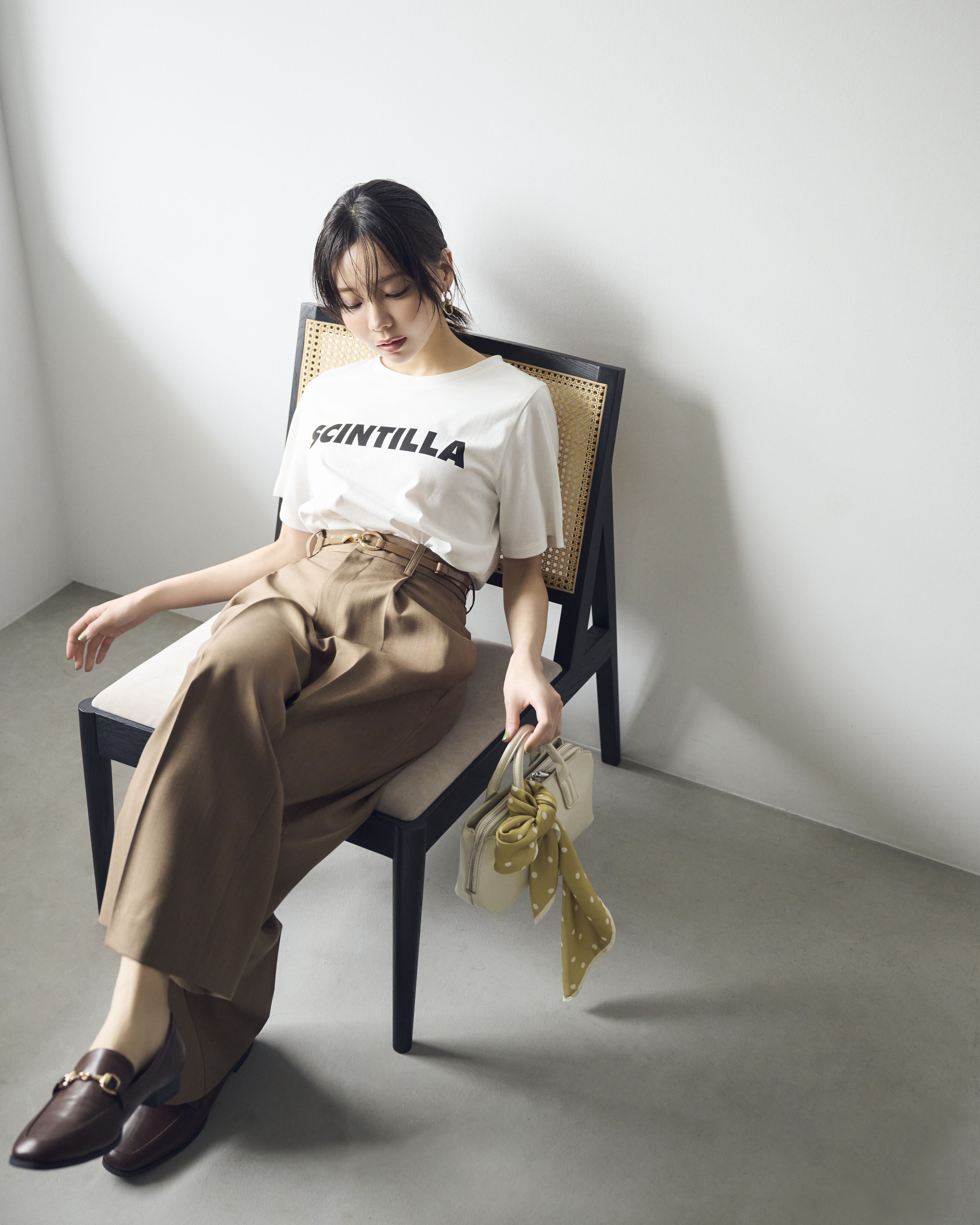 PROPORTION BODY DRESSING「＜ウォッシャブル＞ゴシックロゴTシャツ」|Tシャツ・カットソー|