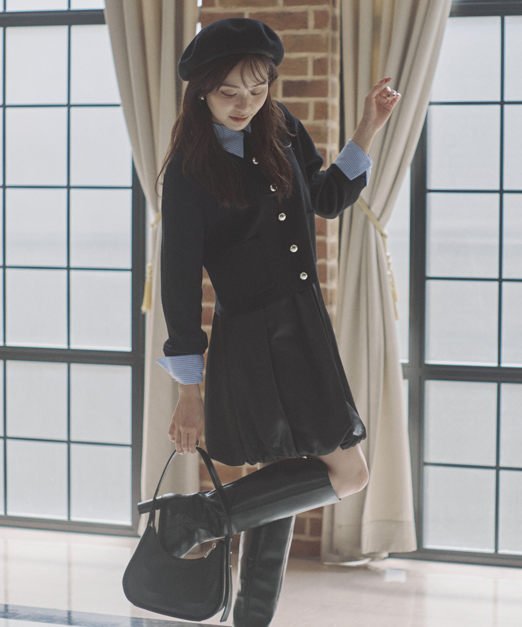 PROPORTION BODY DRESSING「＜ウォッシャブル＞バルーンミニスカート」|スカート|