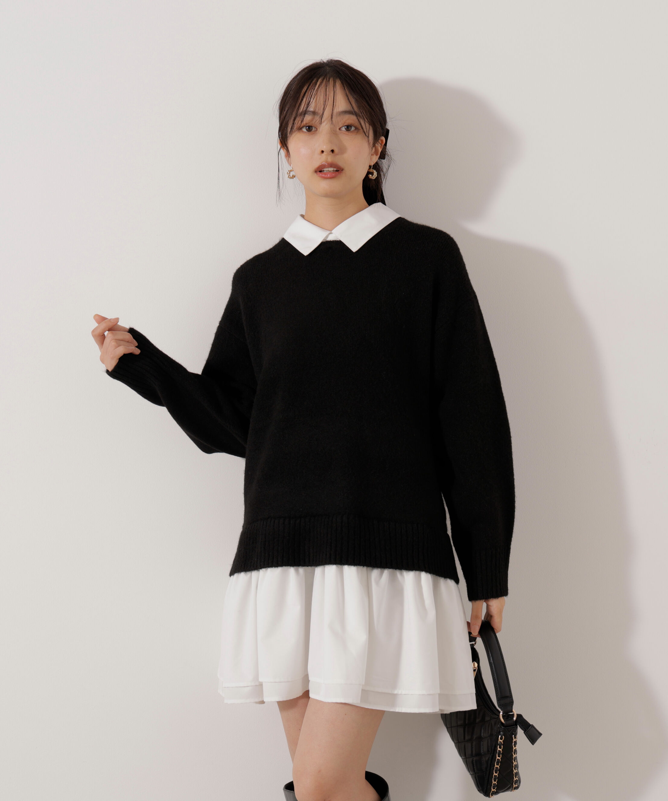 PROPORTION BODY DRESSING「＜加藤栞さん着用＞《EDIT COLOGNE》レイヤードミニワンピース」|ワンピース|