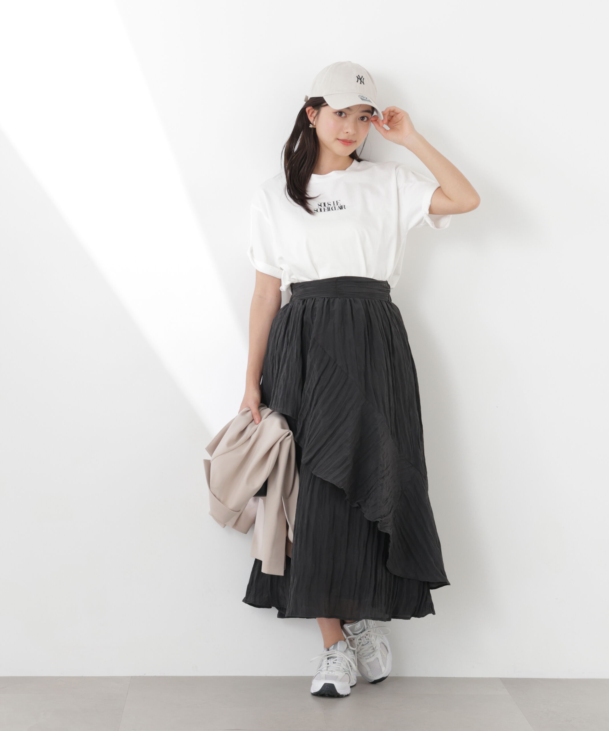 PROPORTION BODY DRESSING「ワッシャーティアードスカート　26SS」|スカート|