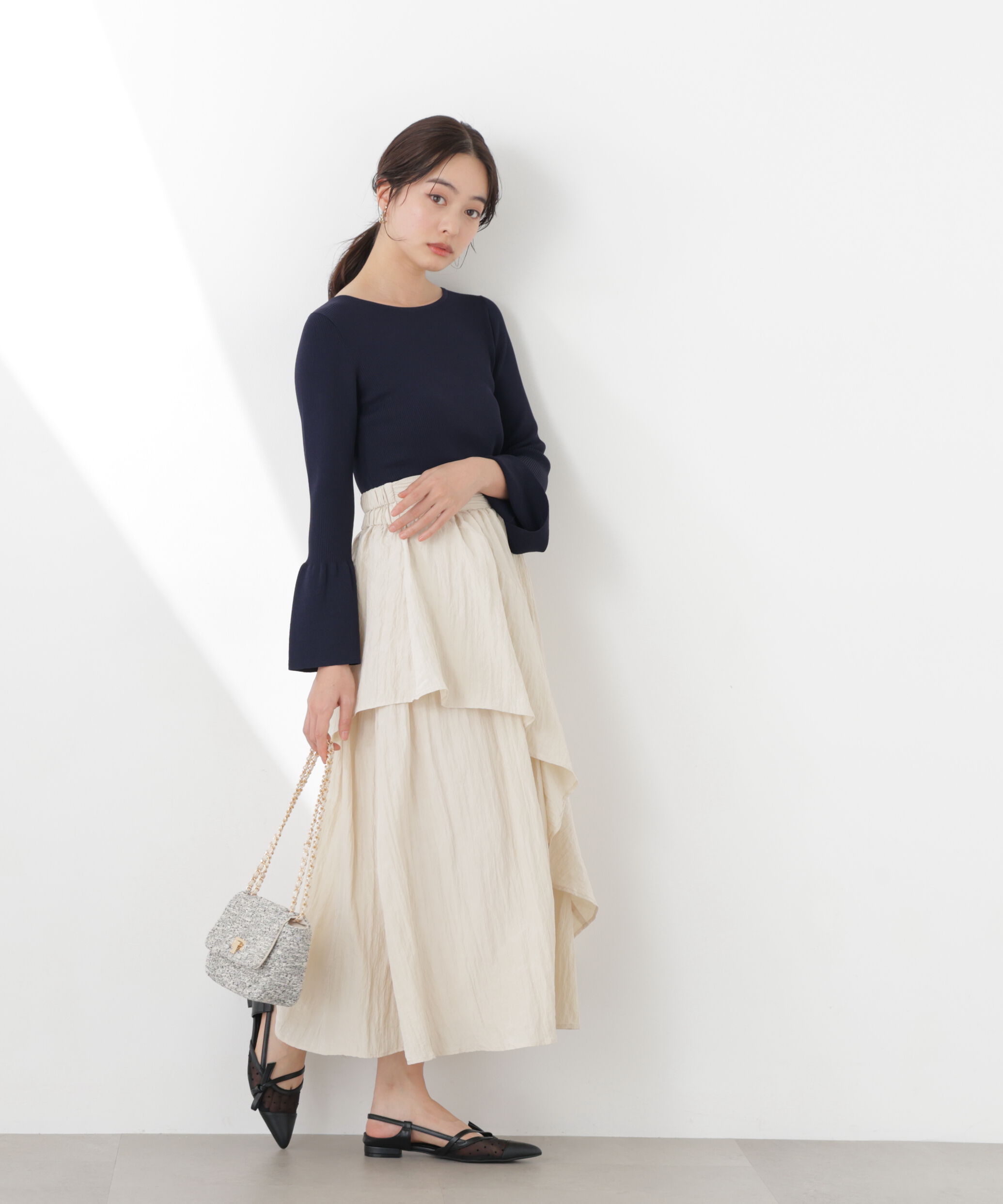 PROPORTION BODY DRESSING「ワッシャーティアードスカート　26SS」|スカート|