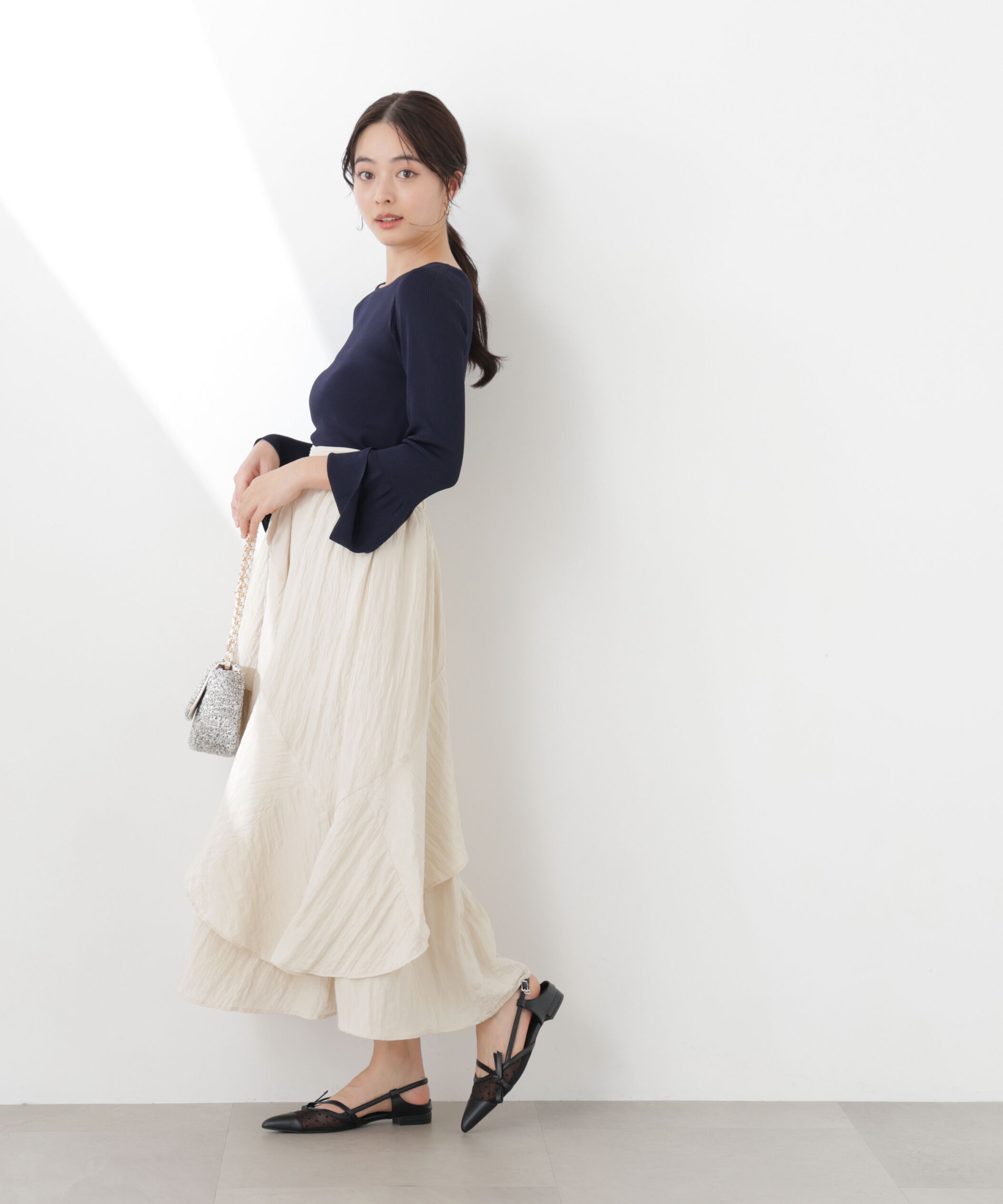 PROPORTION BODY DRESSING「ワッシャーティアードスカート　26SS」|スカート|