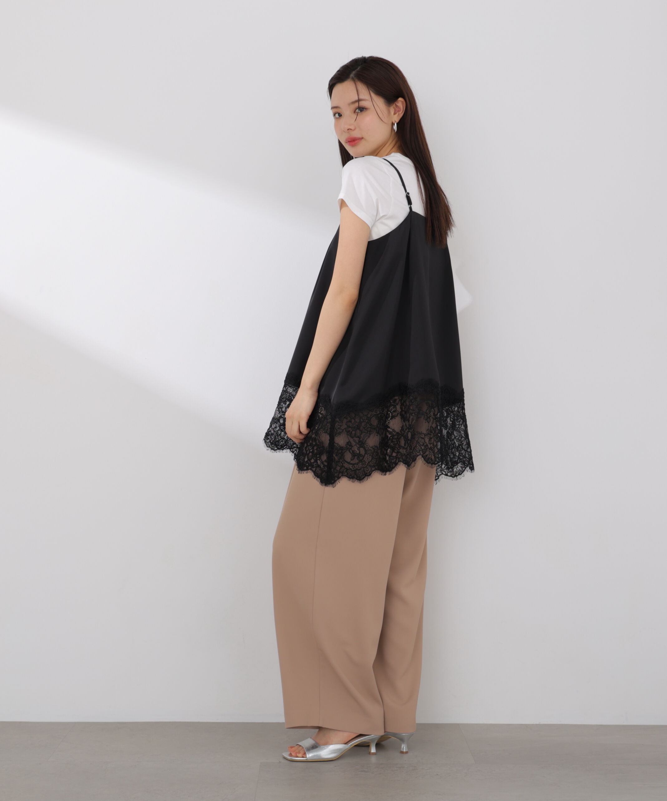 PROPORTION BODY DRESSING「〈a/mie〉ヘムレースキャミソール 26SS」|シャツ・ブラウス|