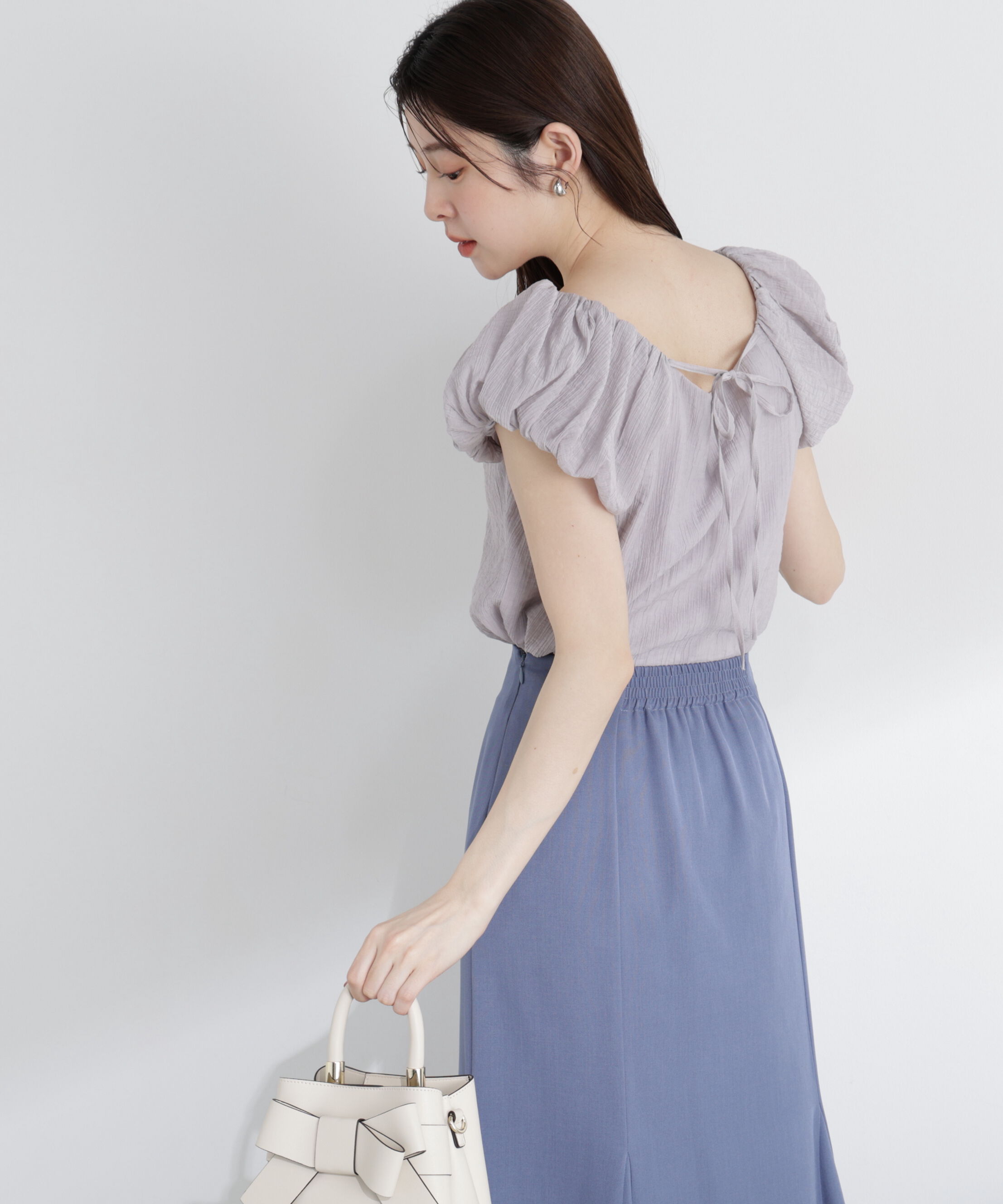 PROPORTION BODY DRESSING「＜中川紅葉さん着用＞バルーンスリーブブラウス」|シャツ・ブラウス|