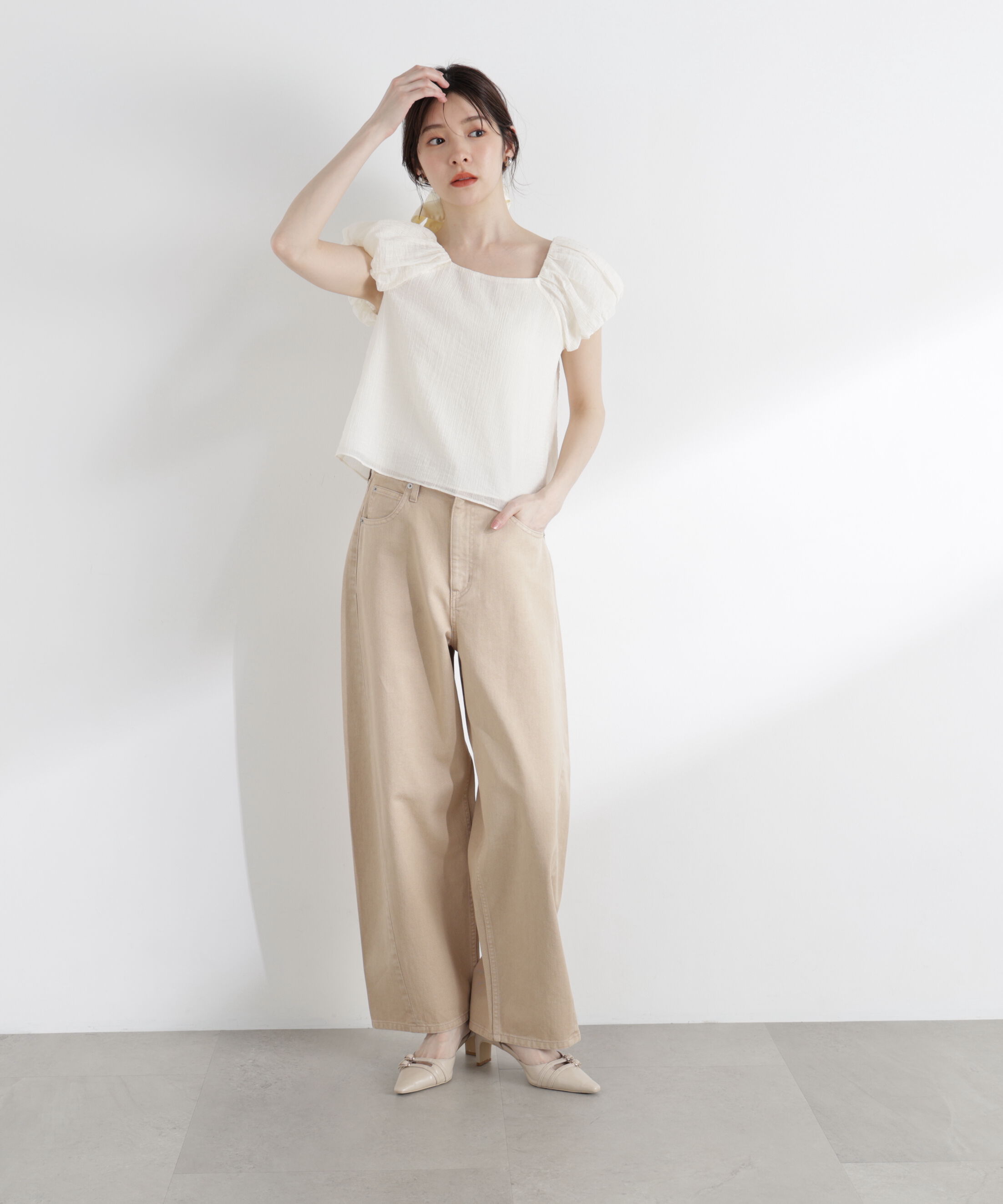 PROPORTION BODY DRESSING「＜中川紅葉さん着用＞バルーンスリーブブラウス」|シャツ・ブラウス|