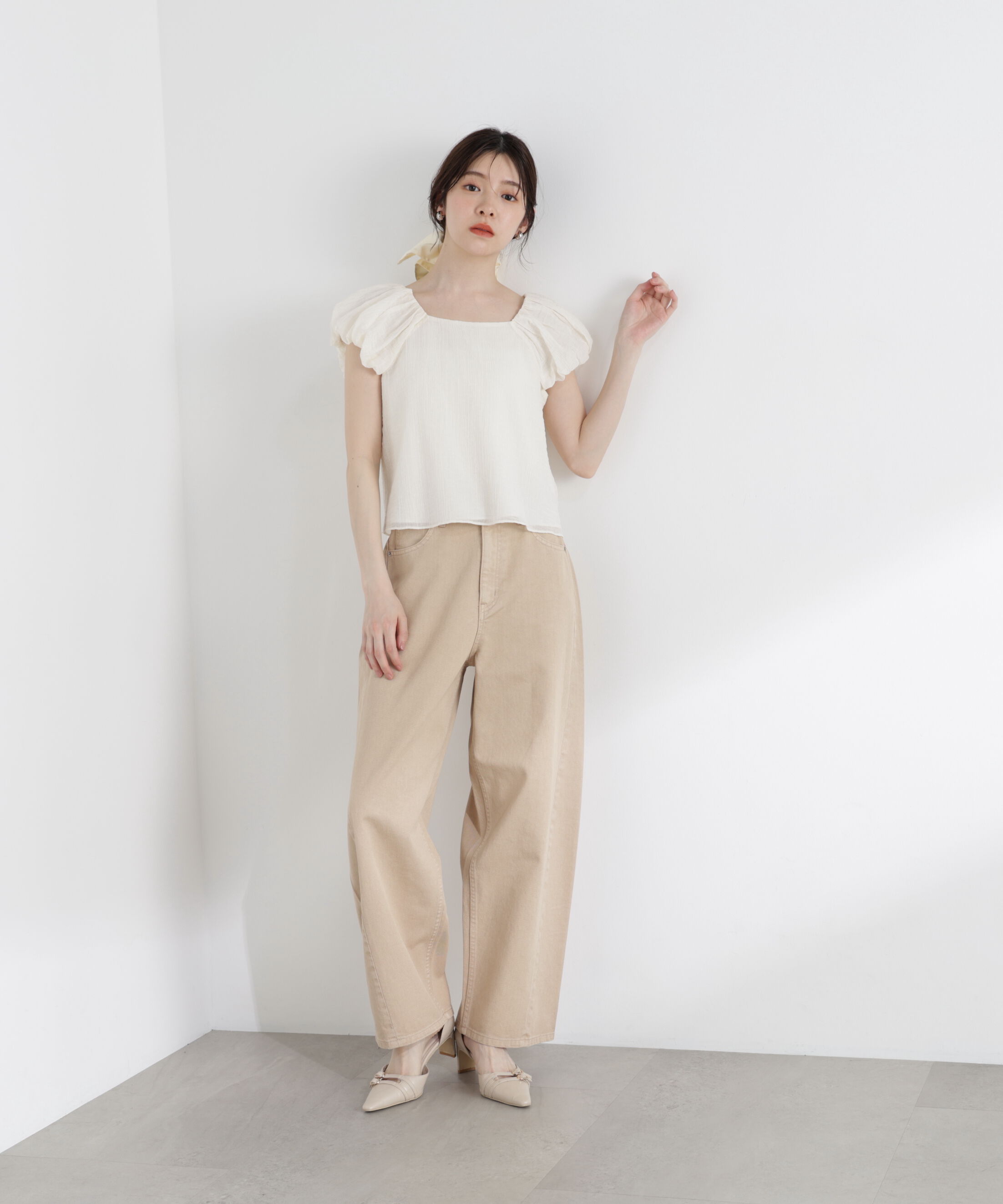 PROPORTION BODY DRESSING「＜中川紅葉さん着用＞バルーンスリーブブラウス」|シャツ・ブラウス|