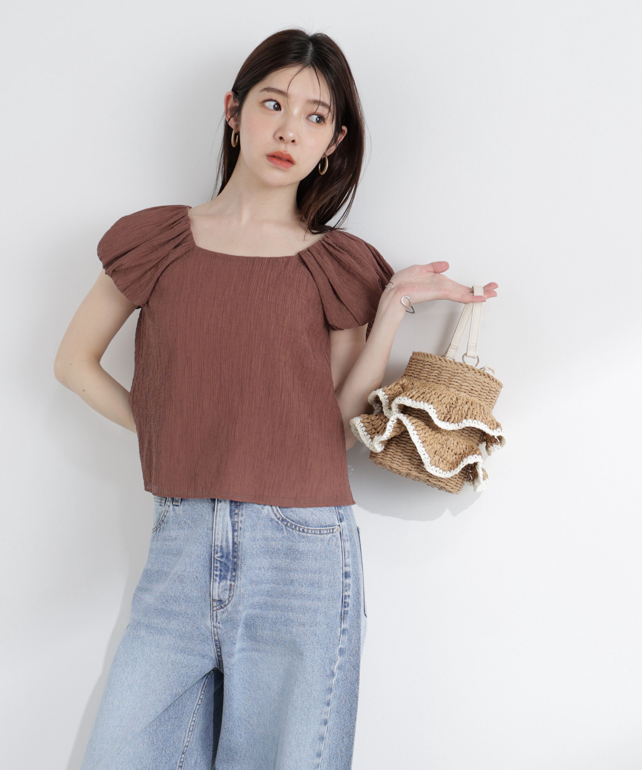 PROPORTION BODY DRESSING「＜中川紅葉さん着用＞バルーンスリーブブラウス」|シャツ・ブラウス|