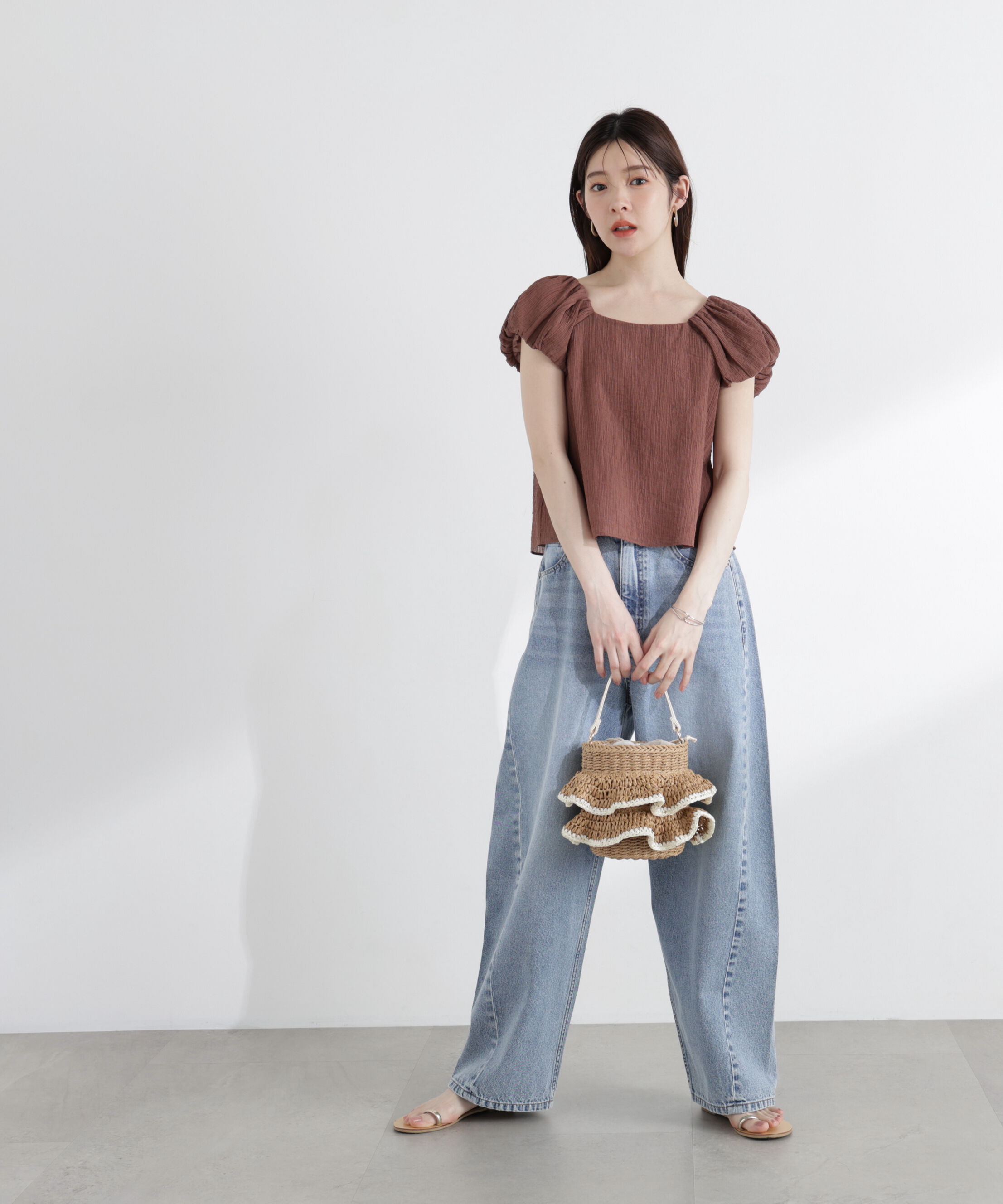 PROPORTION BODY DRESSING「＜中川紅葉さん着用＞バルーンスリーブブラウス」|シャツ・ブラウス|