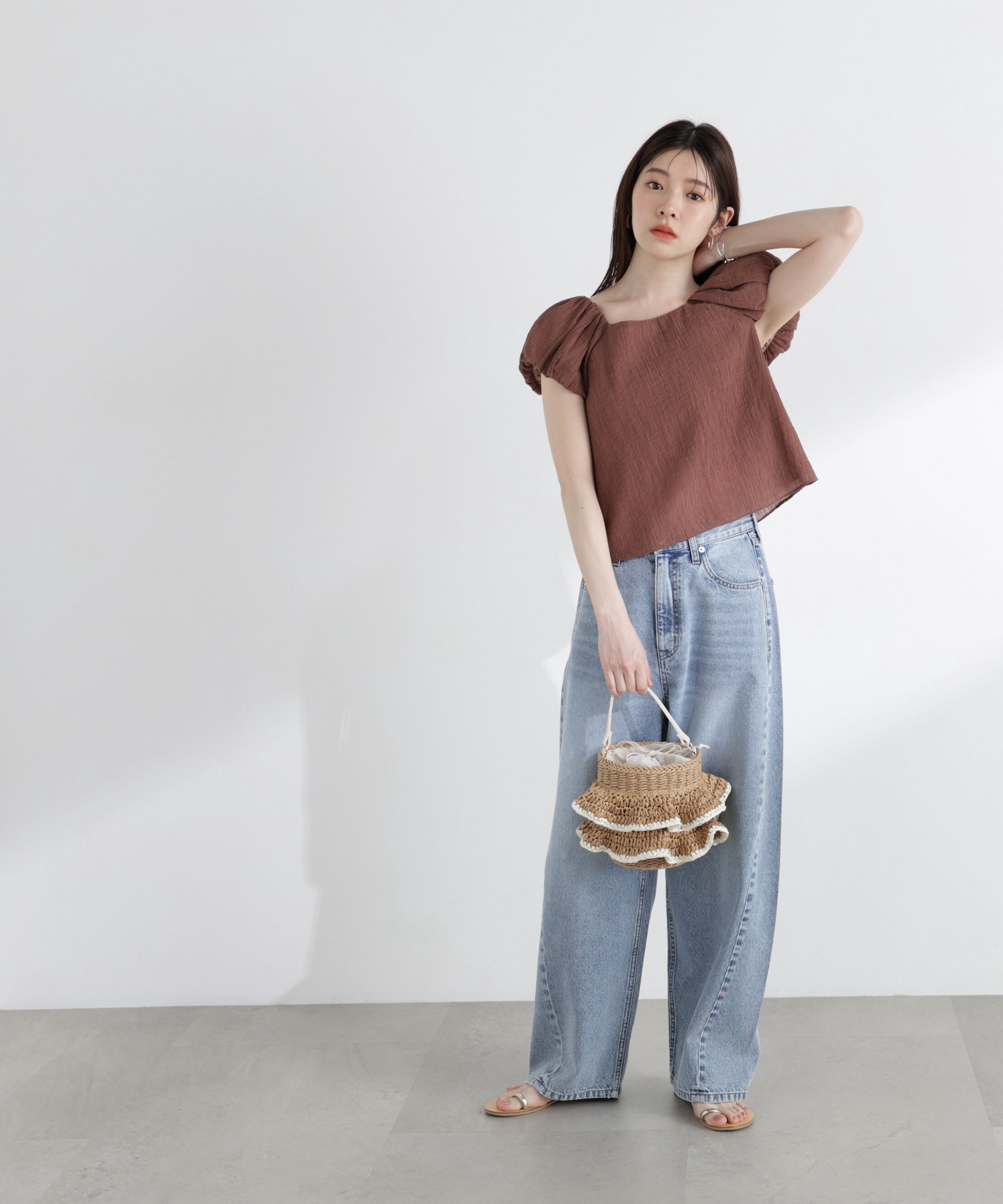 PROPORTION BODY DRESSING「＜中川紅葉さん着用＞バルーンスリーブブラウス」|シャツ・ブラウス|