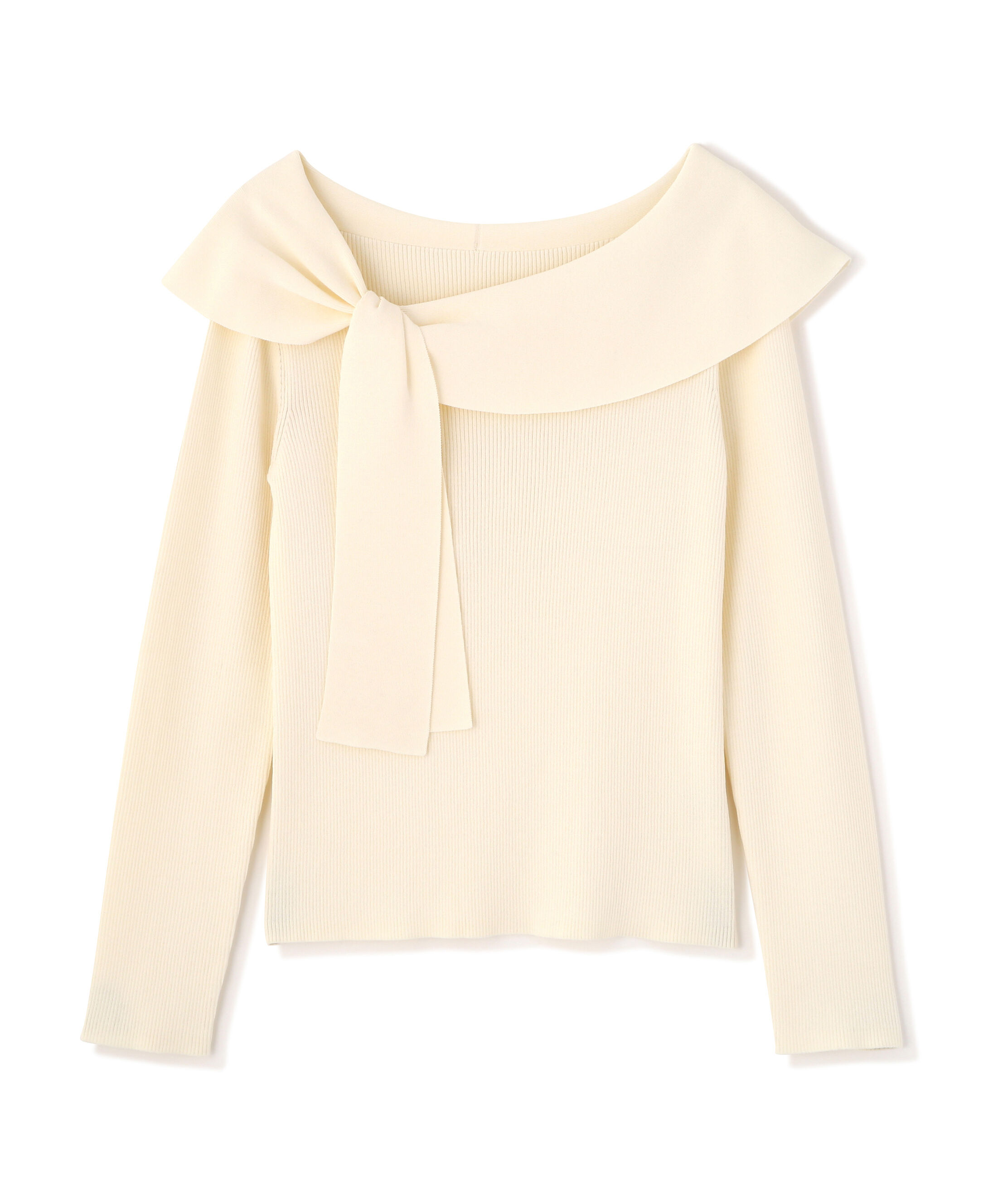 PROPORTION BODY DRESSING「＜ウォッシャブル/UV＞アシメケープニットトップス　26SS」|ニット・セーター|